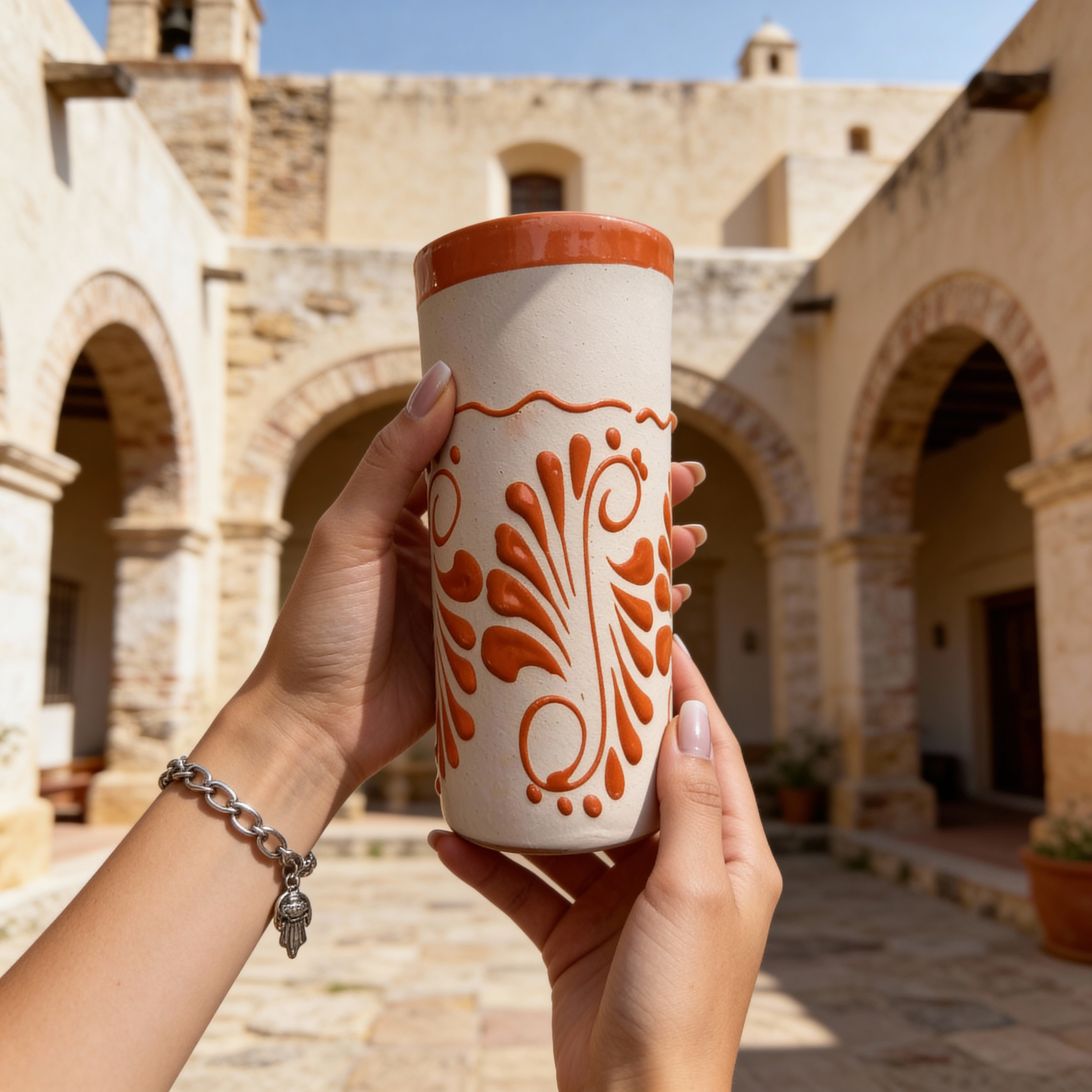 Orange Mexican Barro Cup
