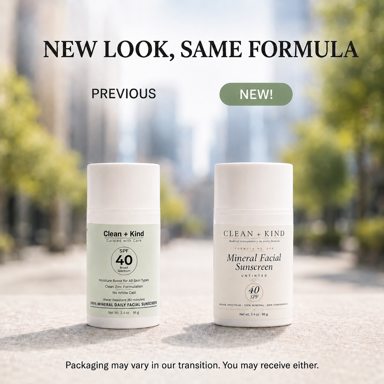 Untinted Daily Moisturizing Sunscreen – SPF 40