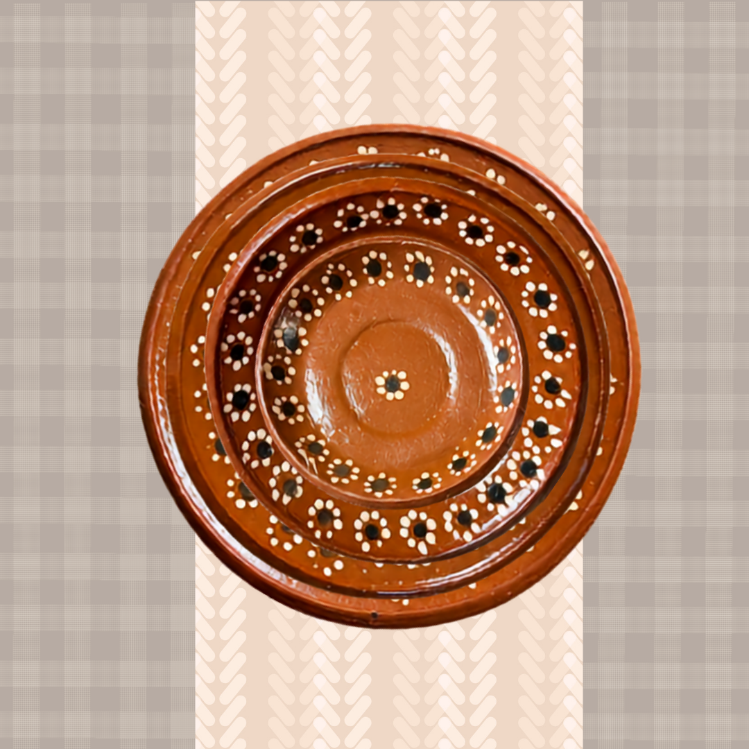 Round Traditional Pottery Plates