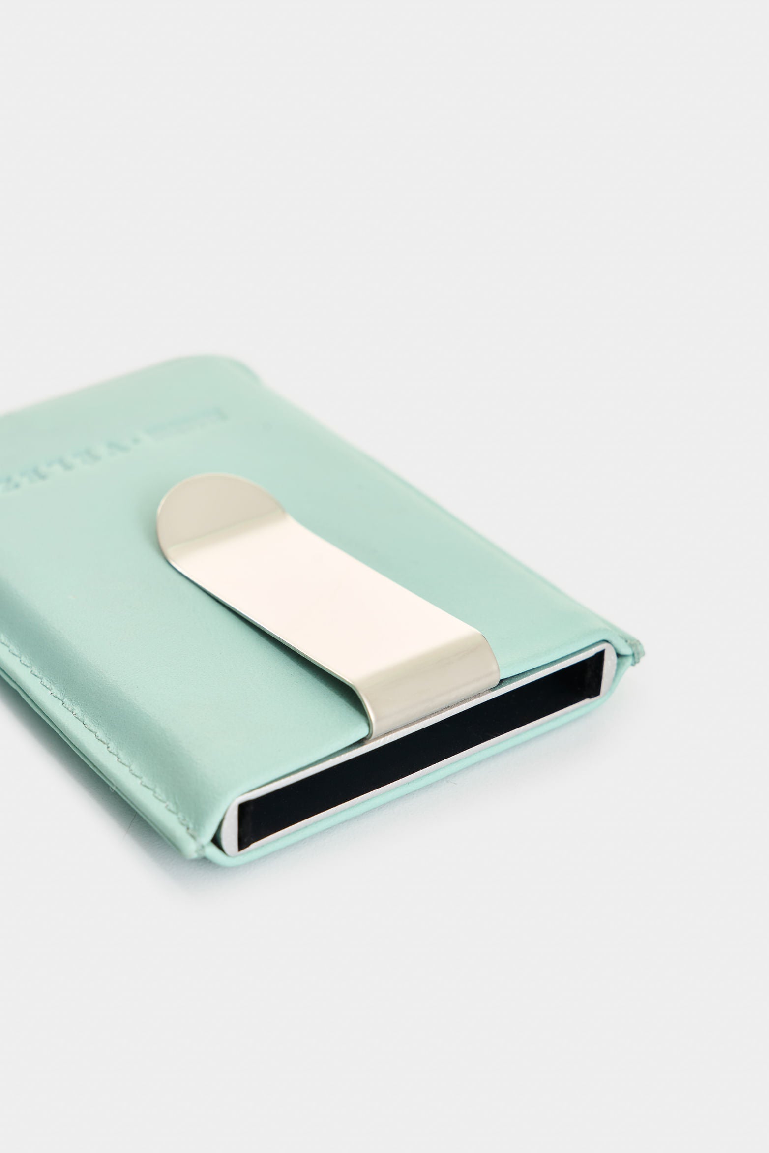 Miniwallet leather document holder for men
