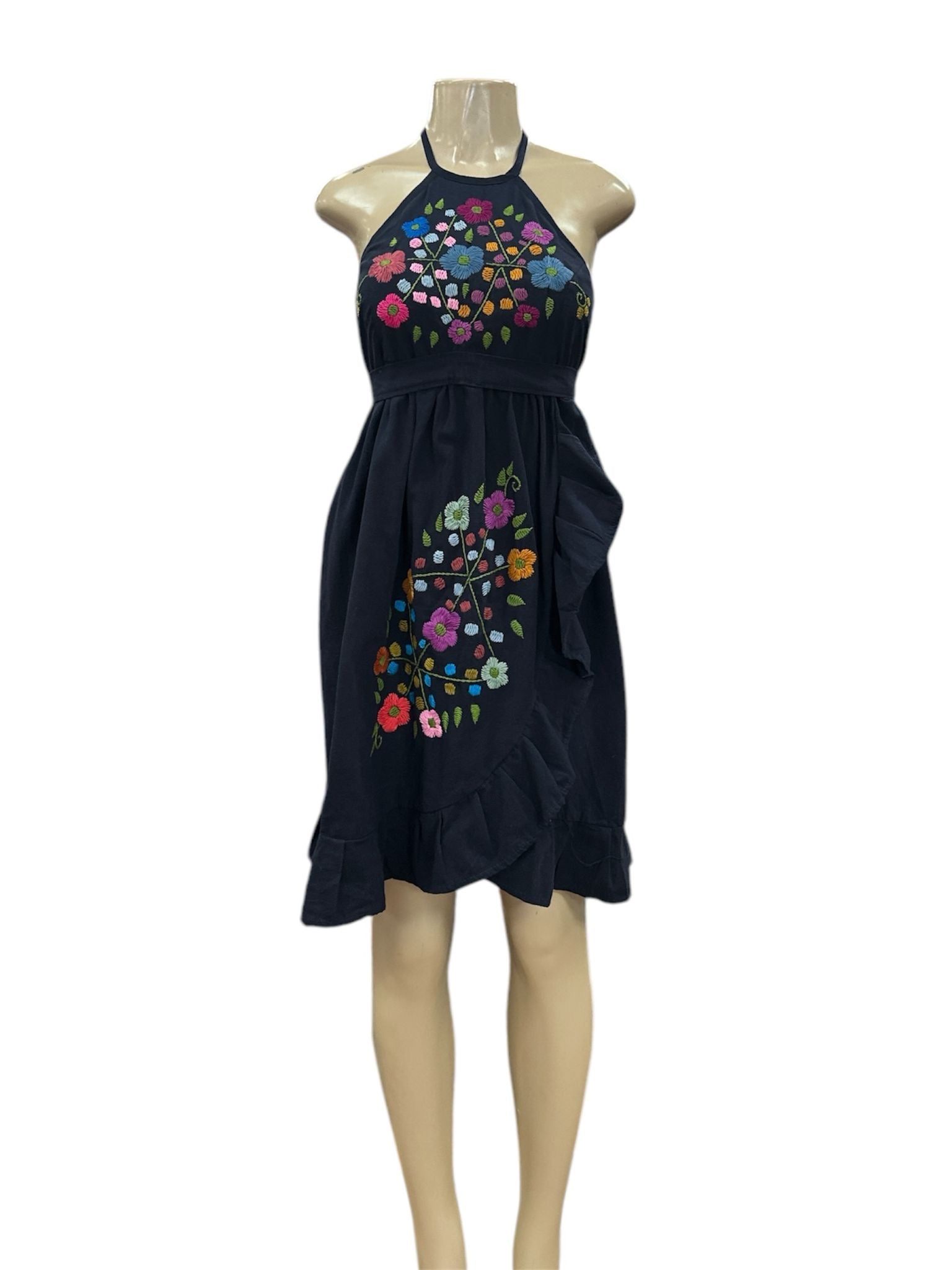 Artemisa Halter Dress Navy