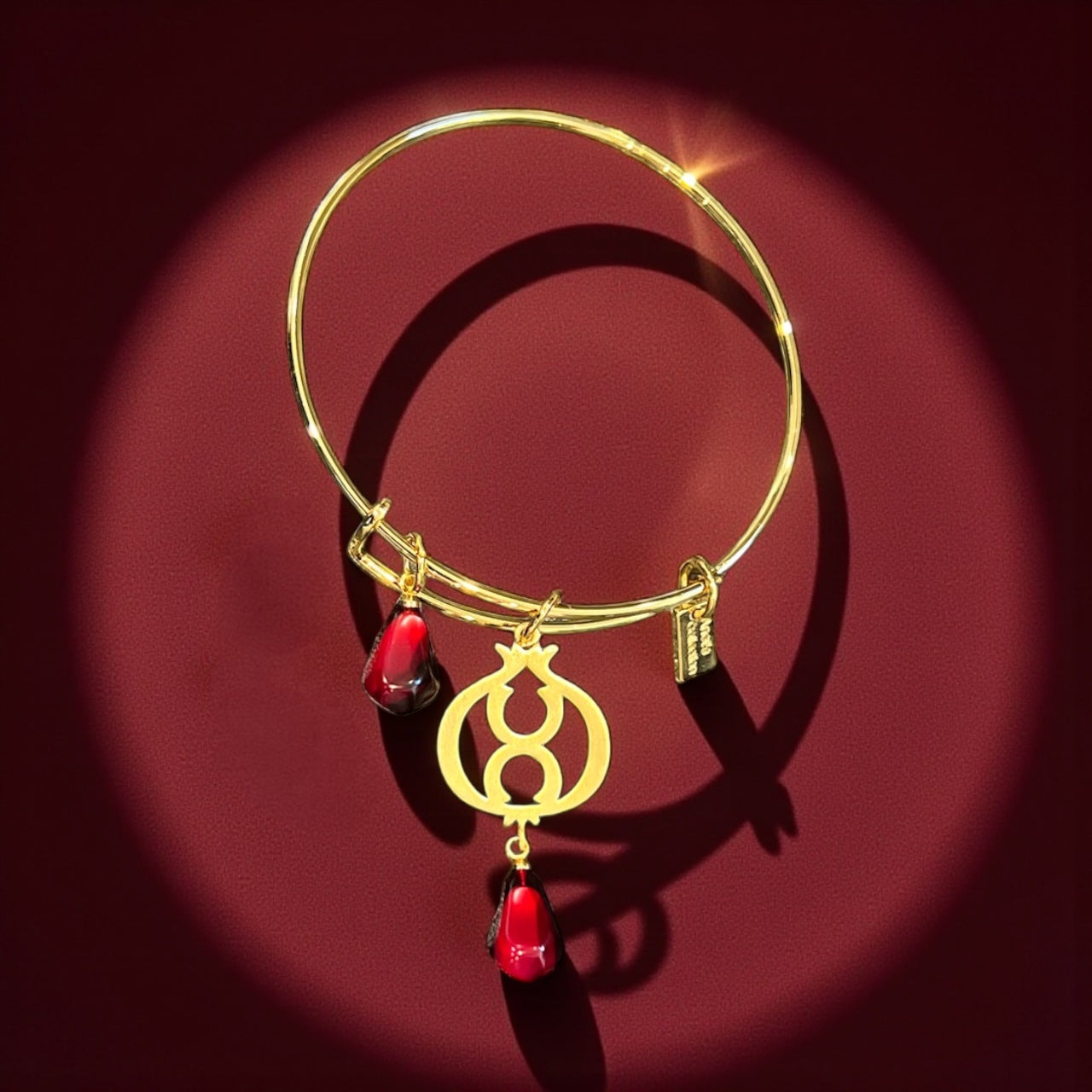 Pomegranate Adjustable Bangle
