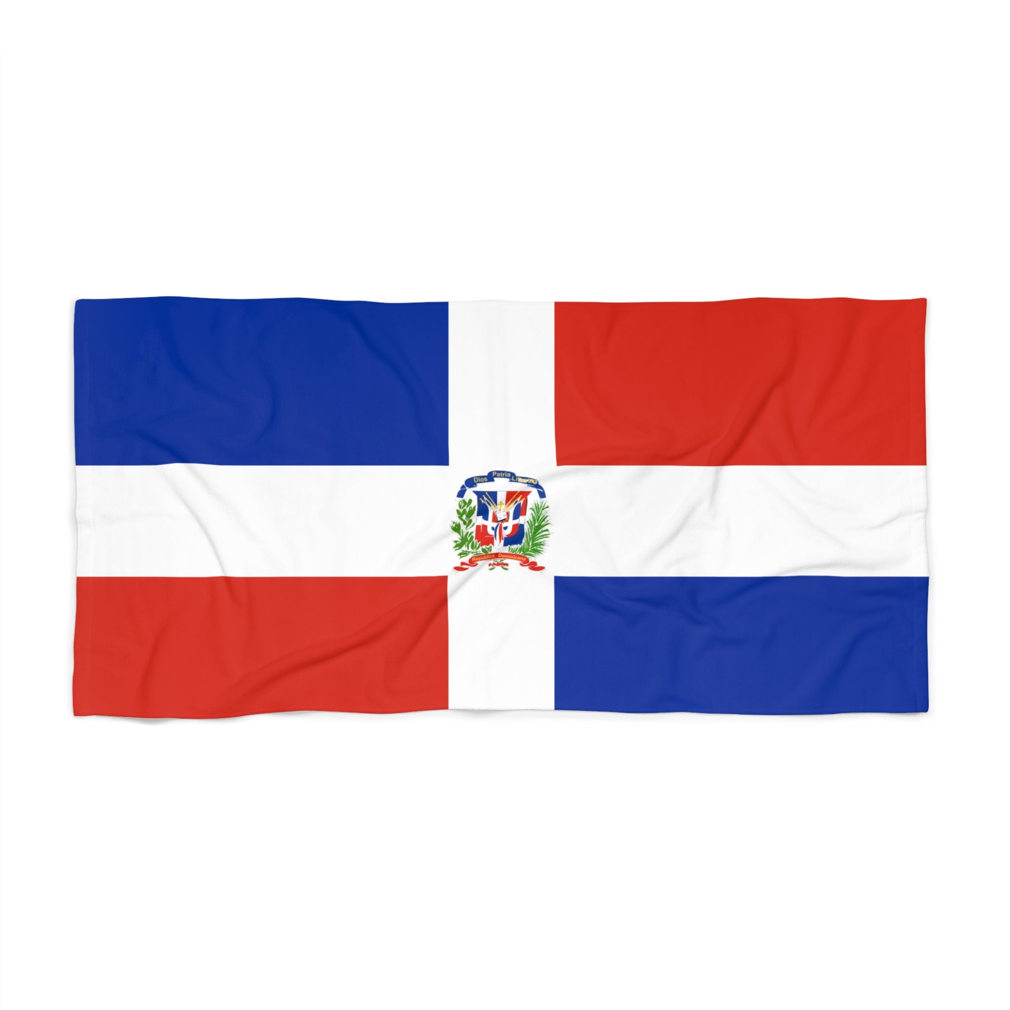 Dominican Republic Flag Beach Towel | Quality Long Lasting - 2 Sizes | Dominican Pride, Gift for Dominicans