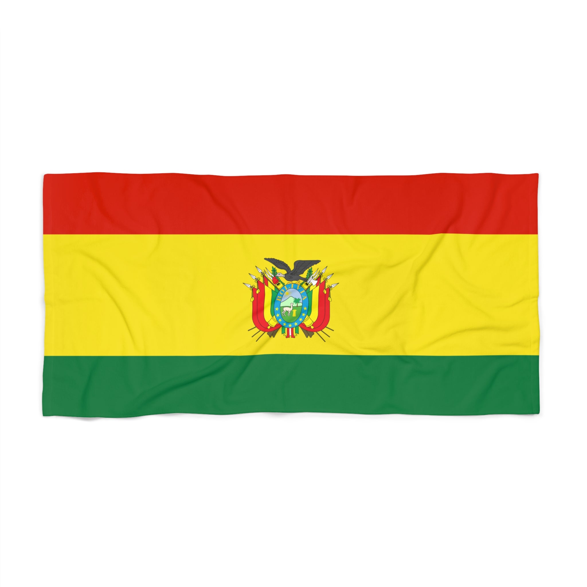 Bolivia Flag Beach Towel | Quality & Long Lasting - 2 Sizes | Bolivian Pride | Gift for Bolivians