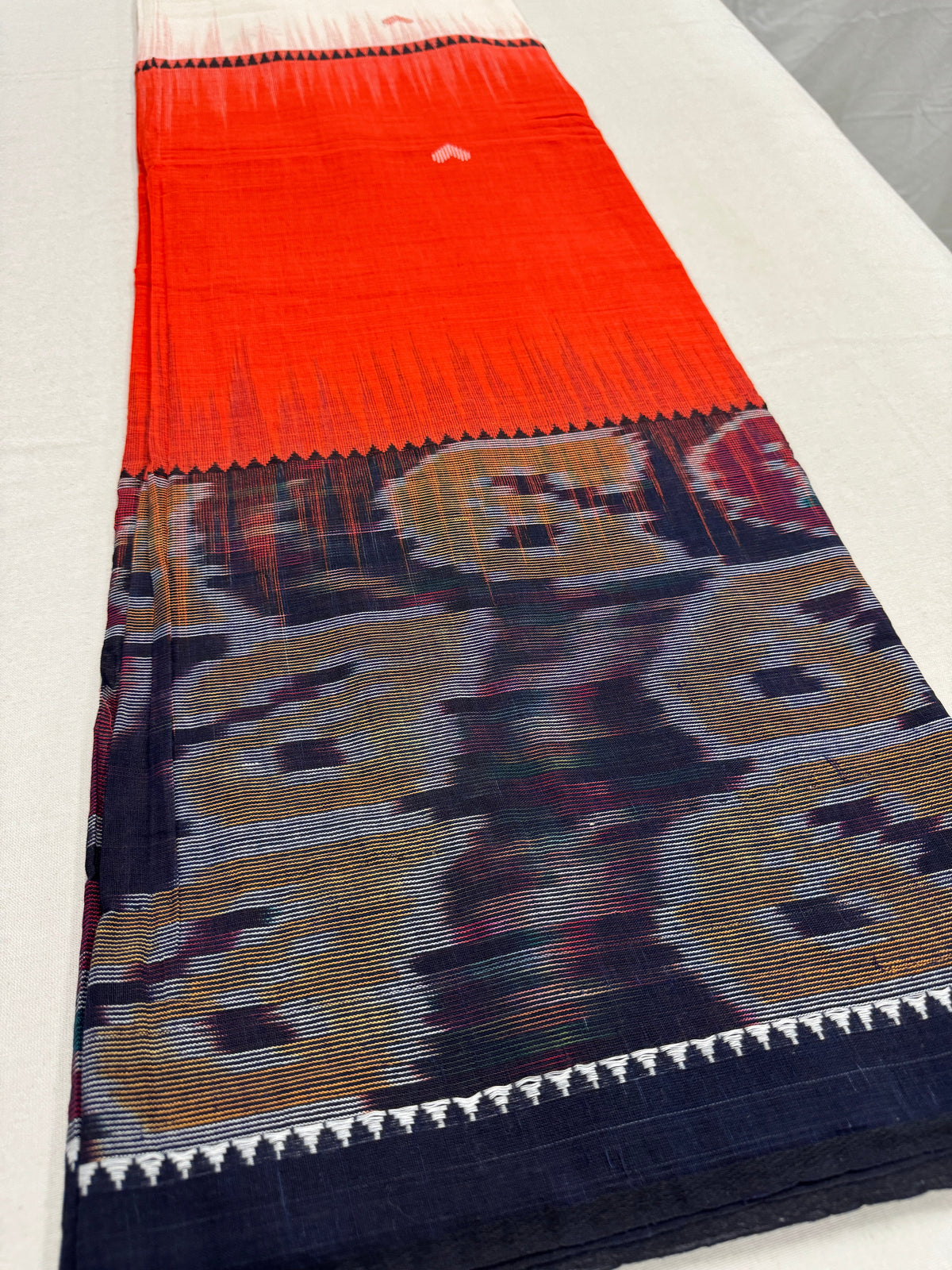 Dhriti : Dhaniakhali Soft Cotton Saree with Kotki Border