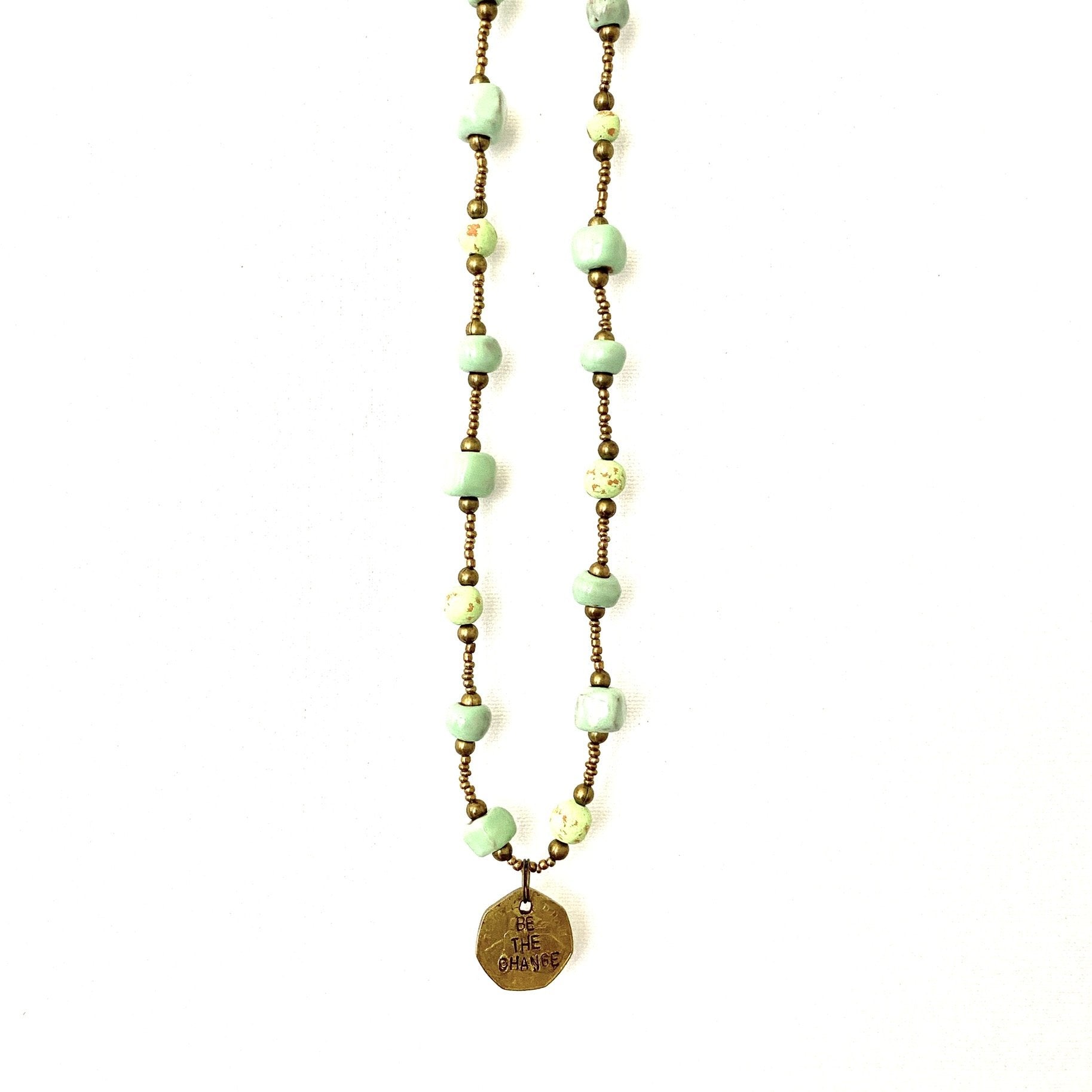 Be the Change Ceramic Necklace