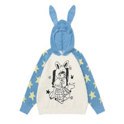 Anime Star Hoodie Women Soft Loose Knitwear Top