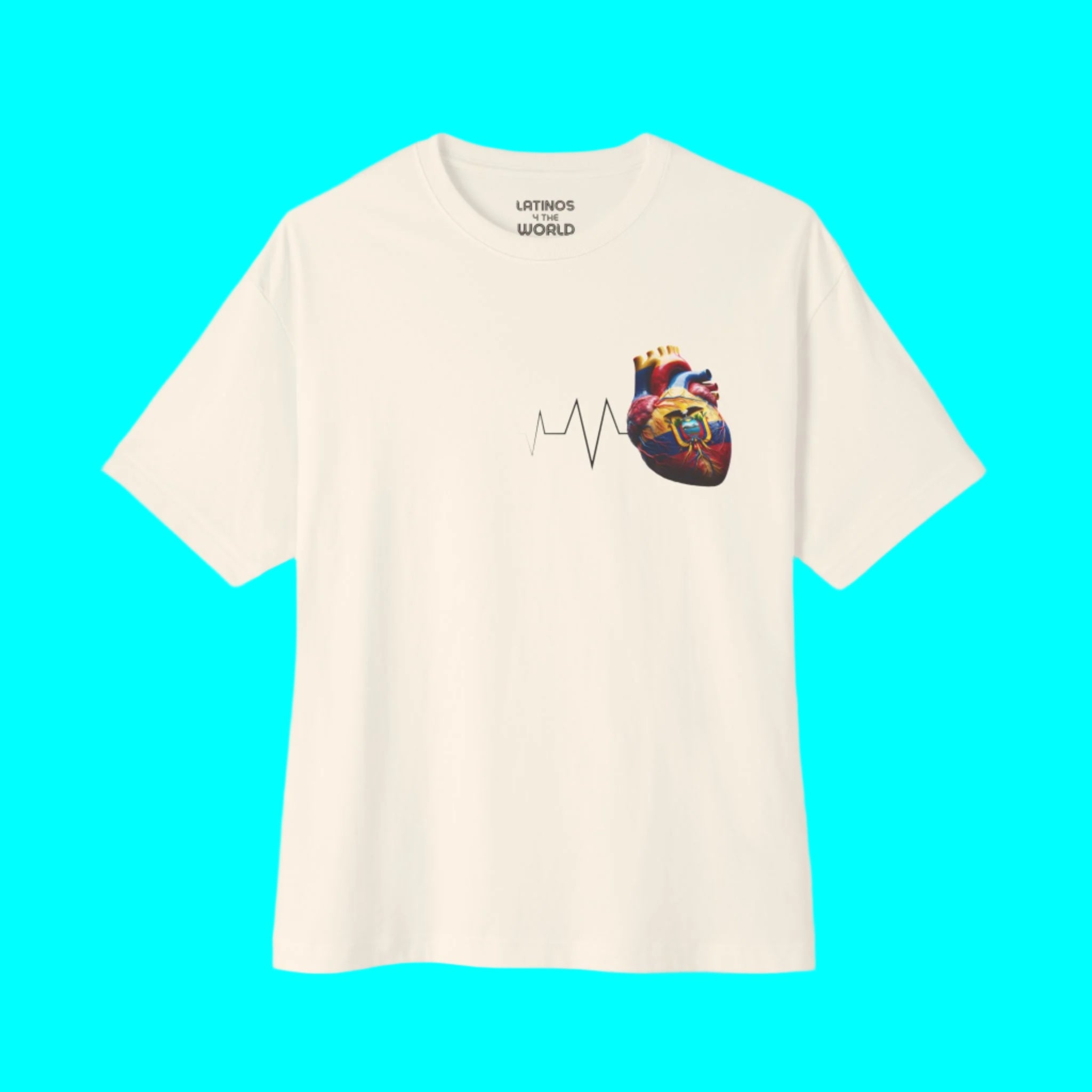 ECUADOR Always In My Heart T-shirt | Ecuadorian Heartbeat Corazon | Latino Pride Funny Viral Tees