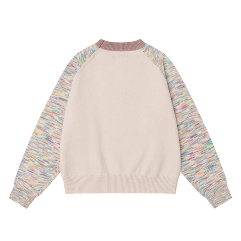 Round Neck Sweater for Women – Loose Casual Versatile Knitwear Trendy