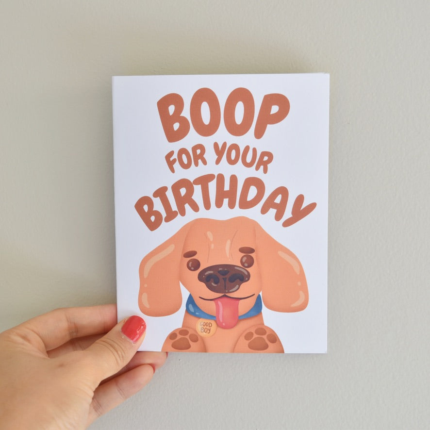 Boop For Your Birthday Greeting Card