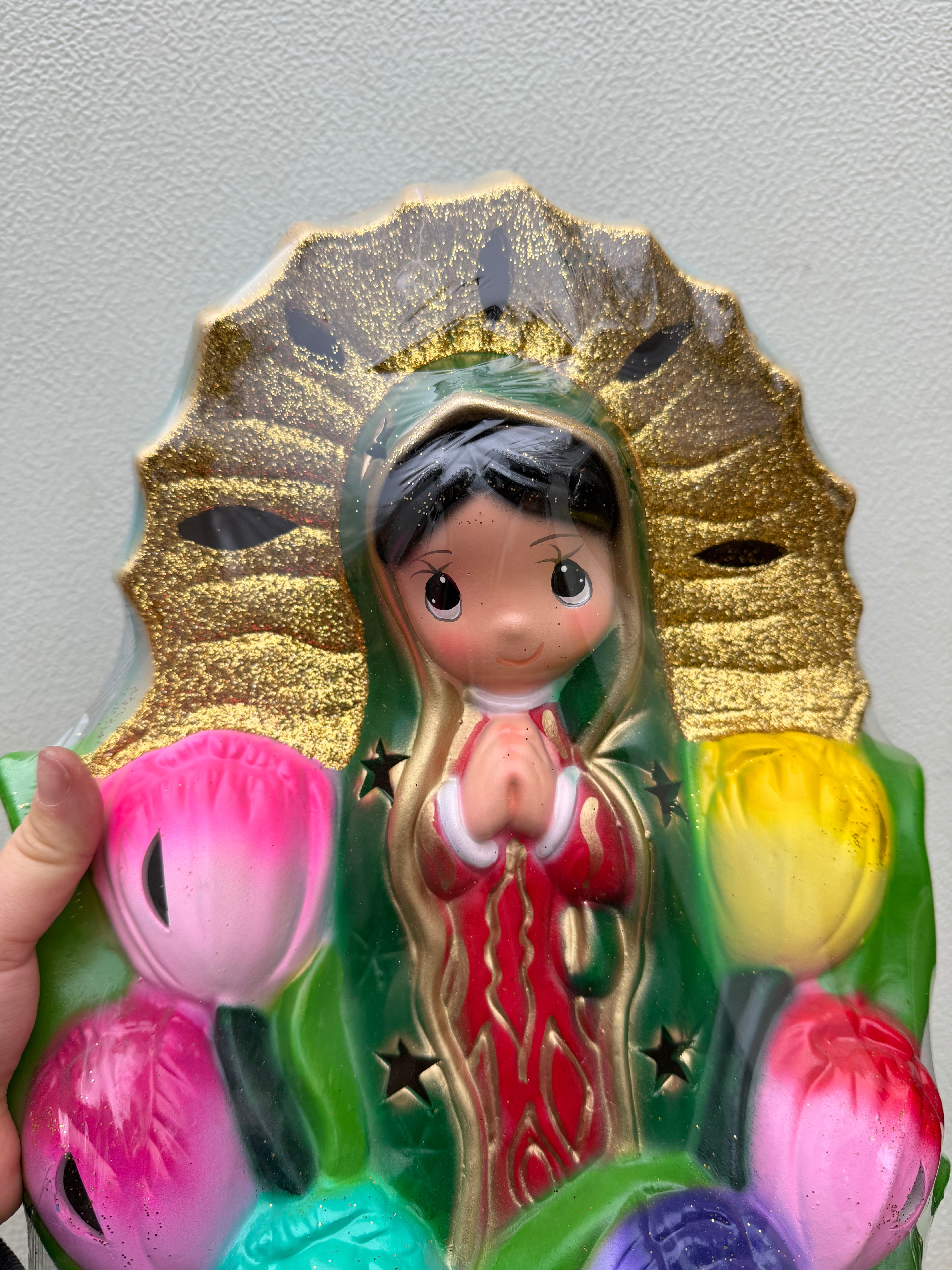 Large Tulips Virgencita Nightlamp