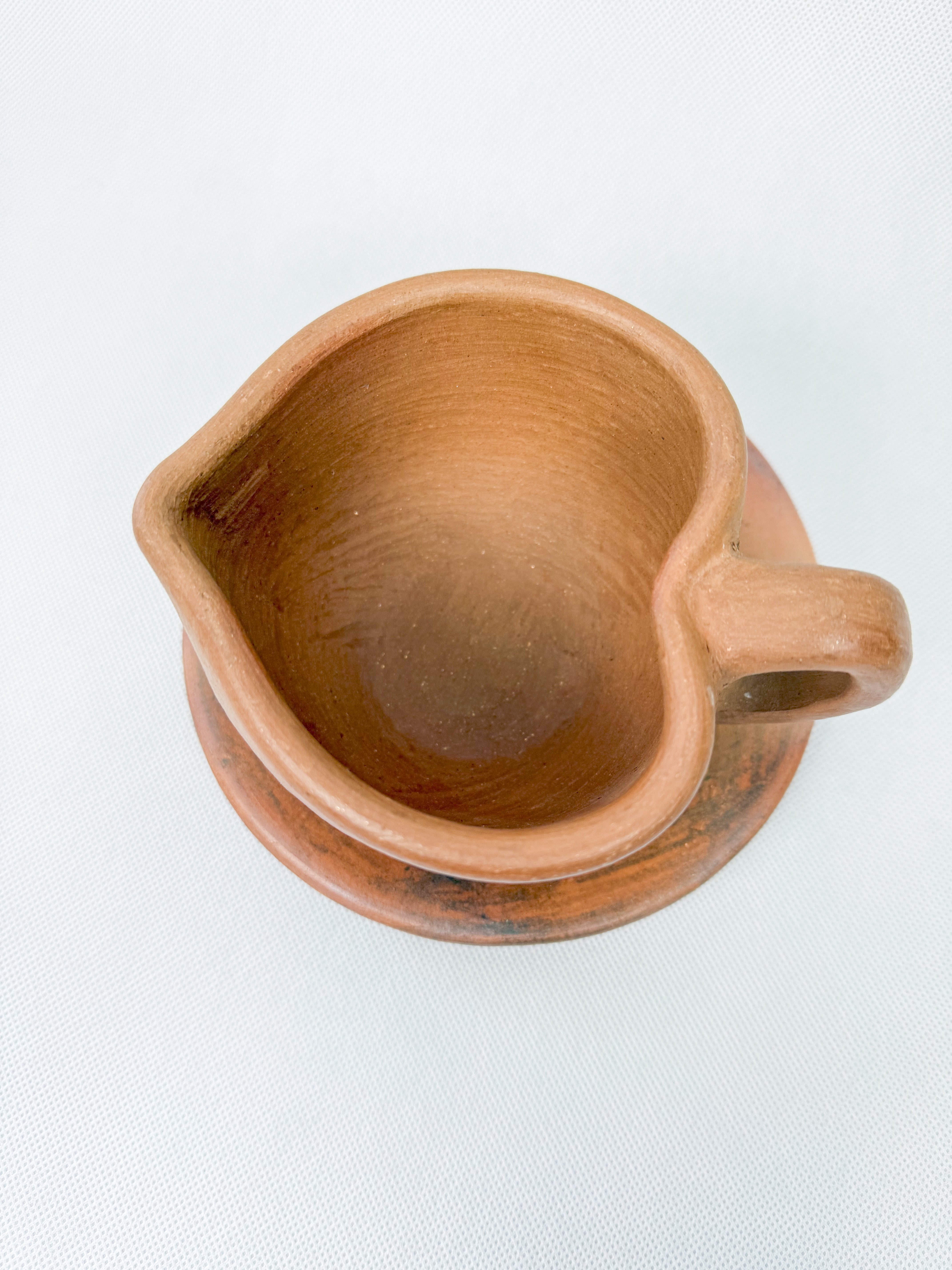 Oaxaca Red Clay Heart Mug - Taza Corazon