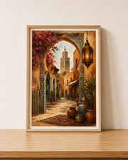 Moroccan Courtyard Vintage Wall Art Printable