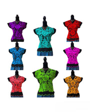 Christina Top with Solid Embroidery