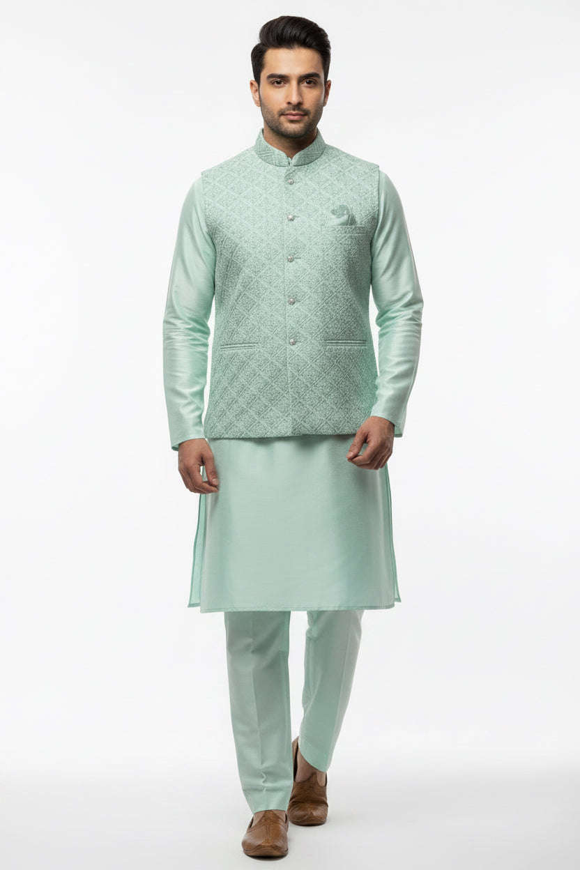 Silk Kurta pant set