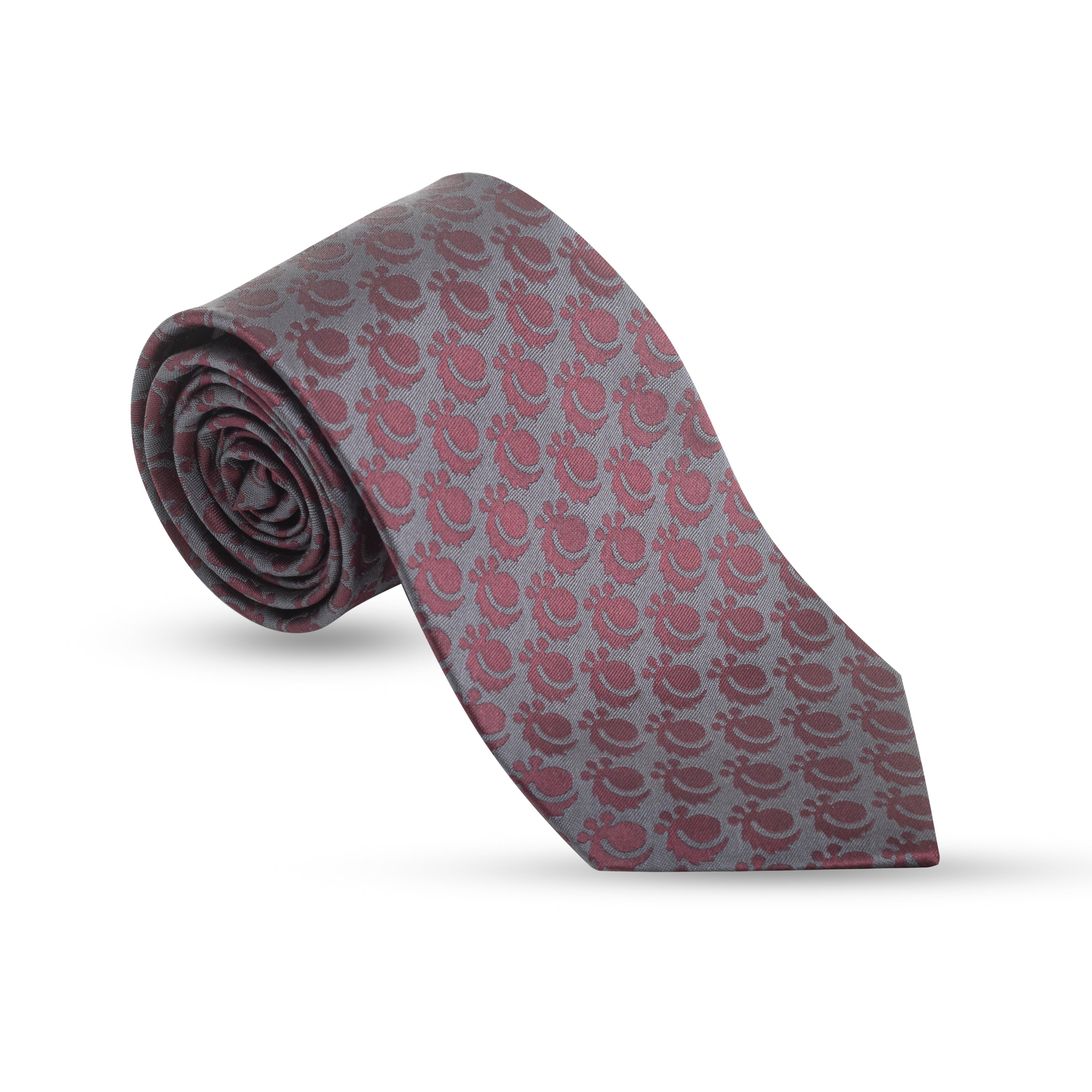 Crimson Elegance Grey & Burgundy