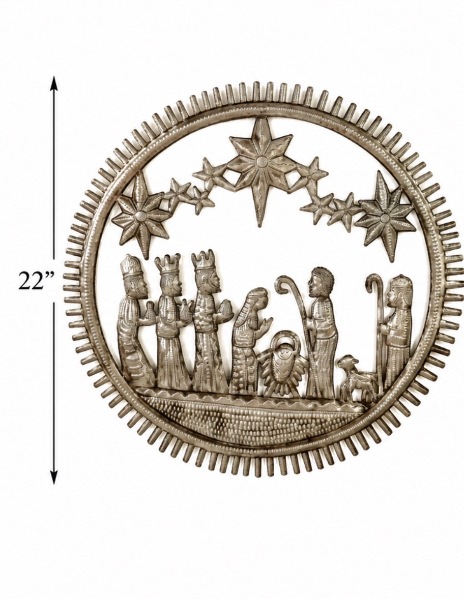 Radiant Large Hanging Nativity