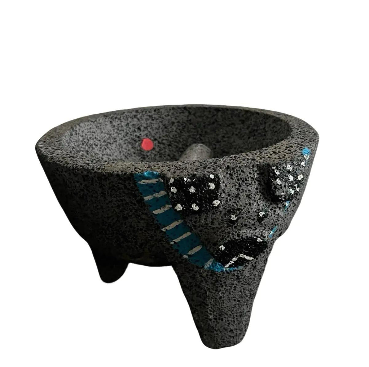 Molcajete Puerco Original 100% Lava Volcanic Stone Mortar and Pestle