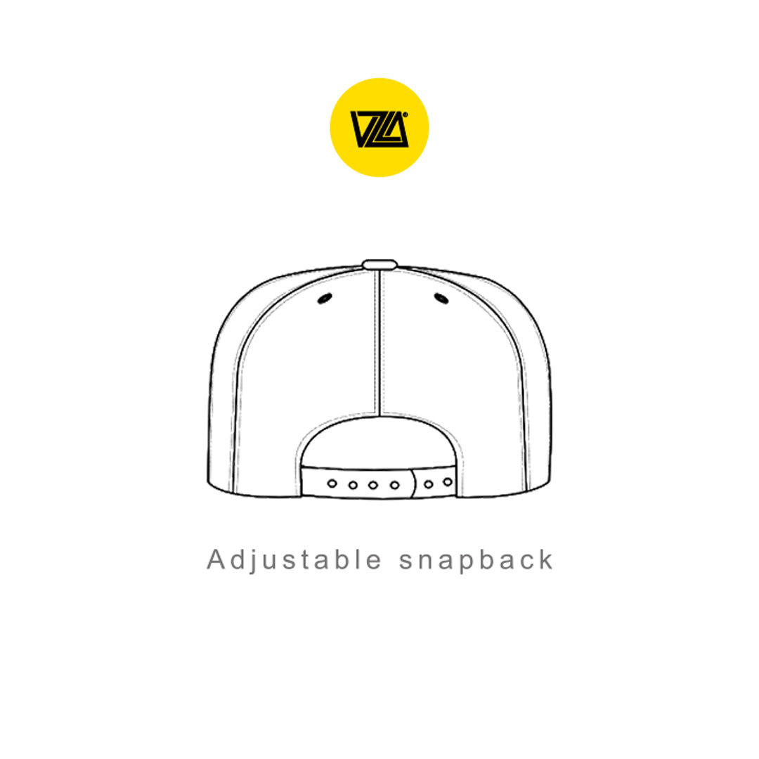 VZLA Army Green Flat Bill Snapback Hat