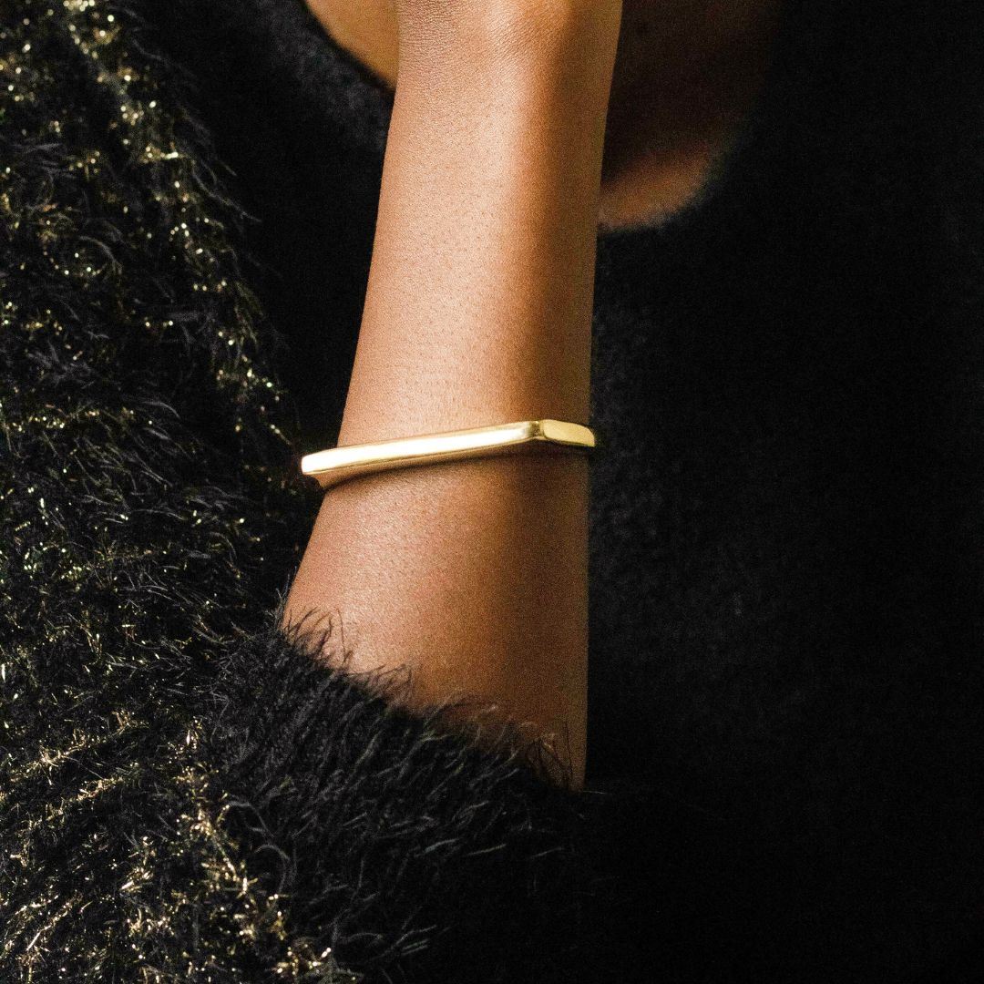 Handmade Brass Cuff Blade Bracelet for Women - Kesi