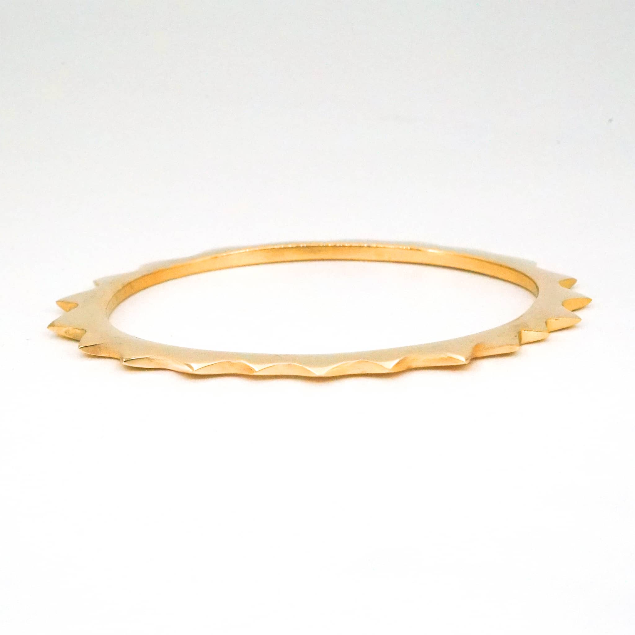 Amali Brass Spiked Bangle Bracelet