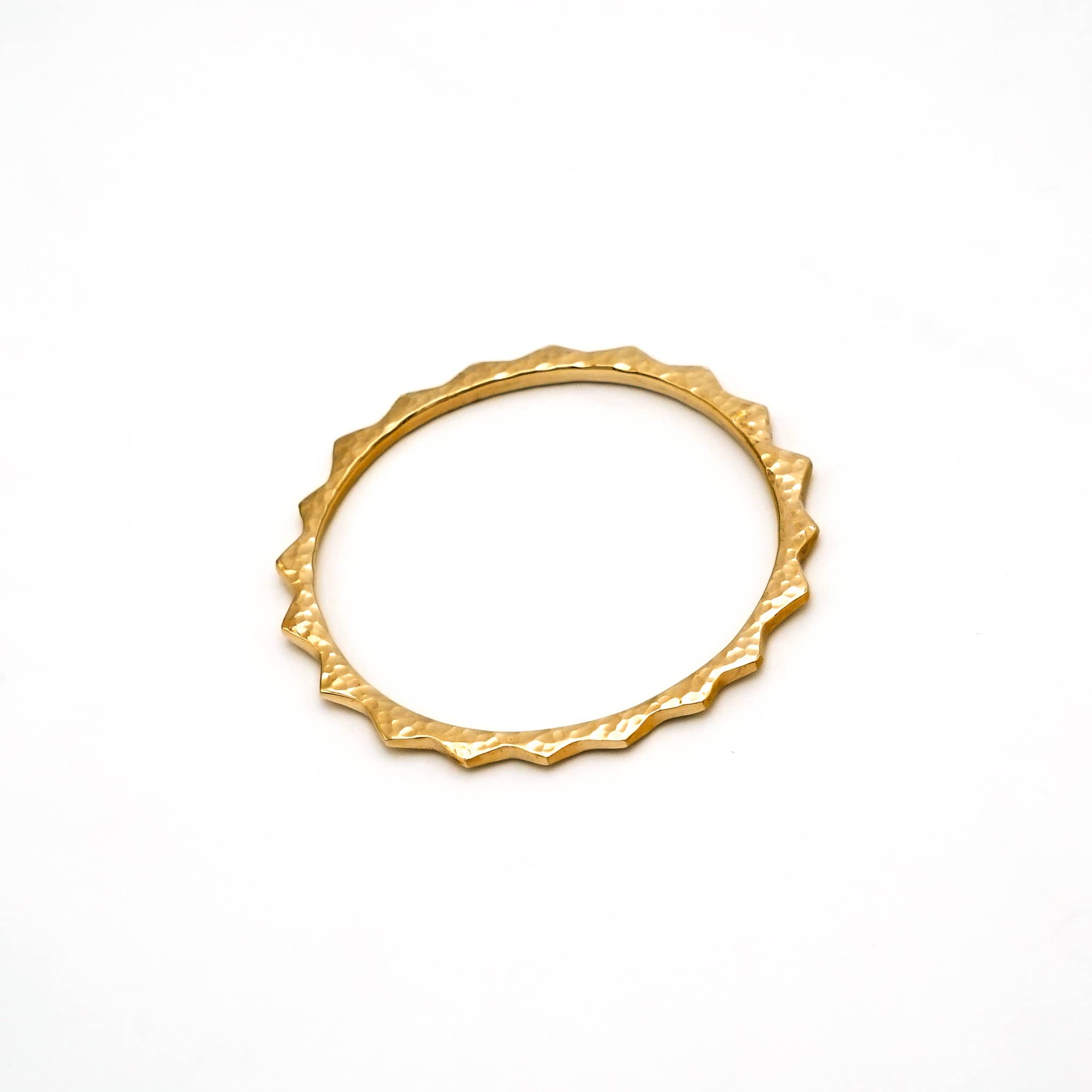 Amali Brass Spiked Bangle Bracelet