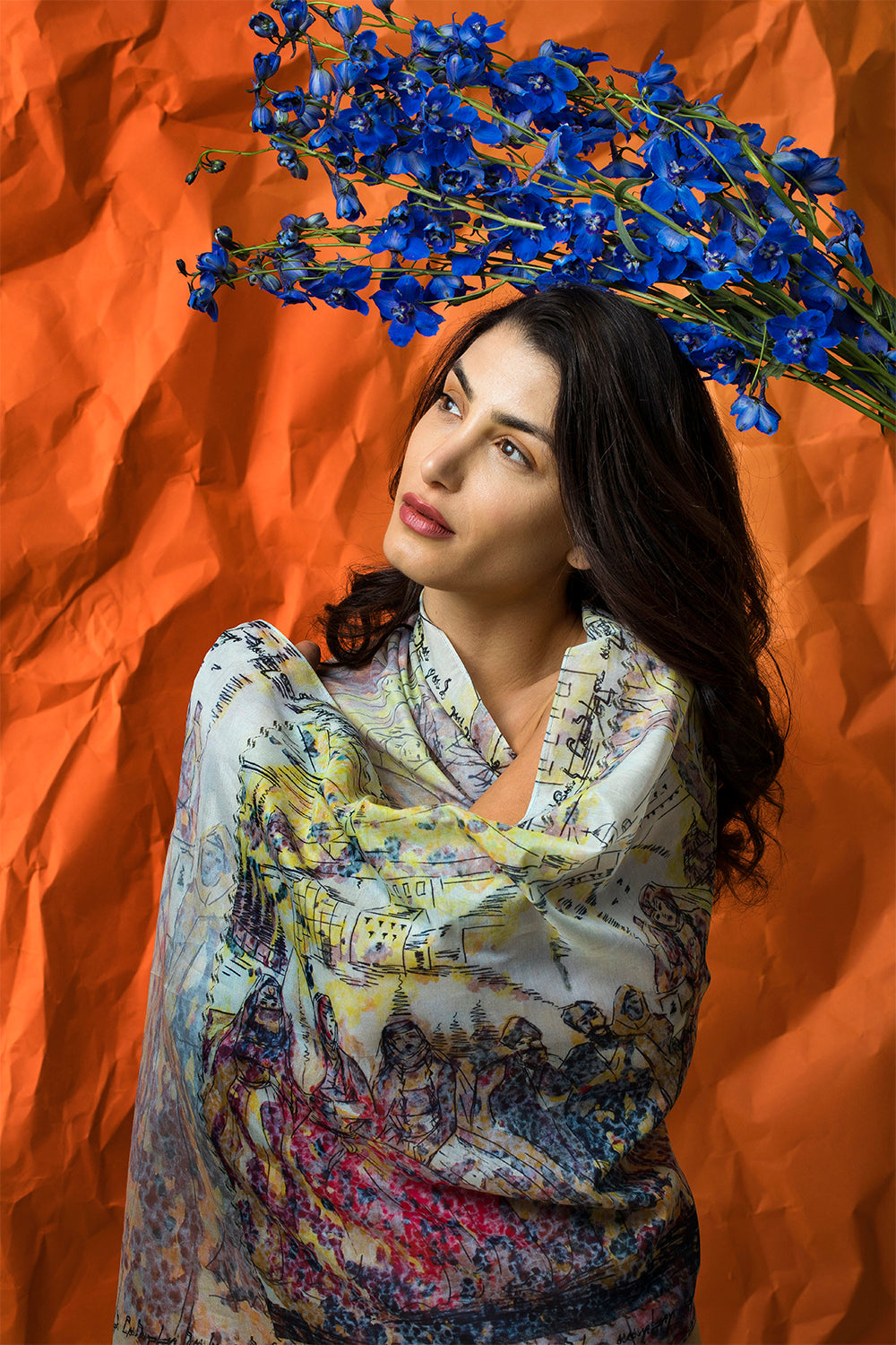 Anoush Cotton Silk Scarf