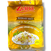 Zeina Extra Long Sella Basmati Rice 10LB - Aromatic, Fluffy, Ideal for Pilafs and Biryanis