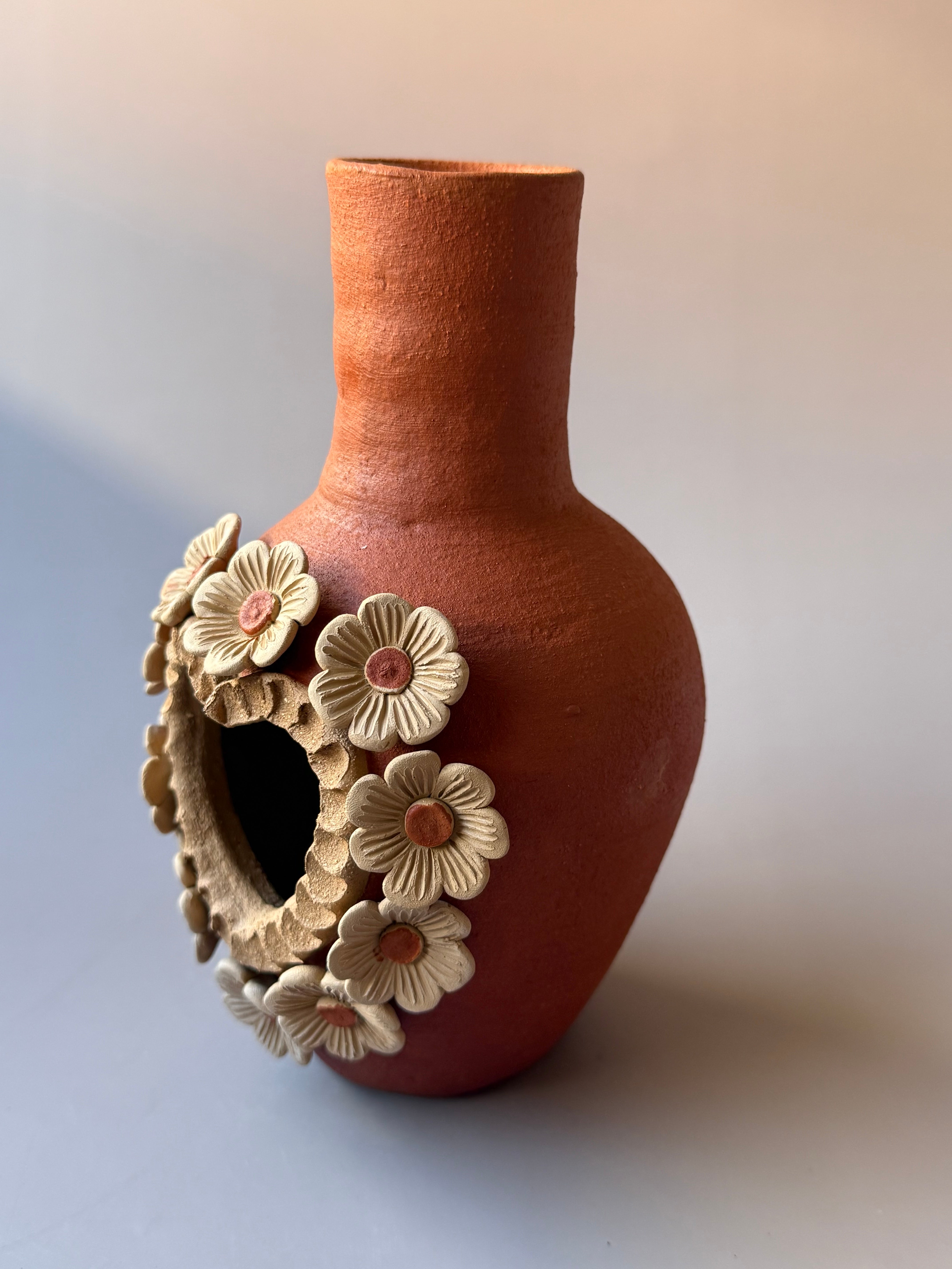 Oaxaca Pottery Mini Chimney - Barro Bordado Mini Chimenea