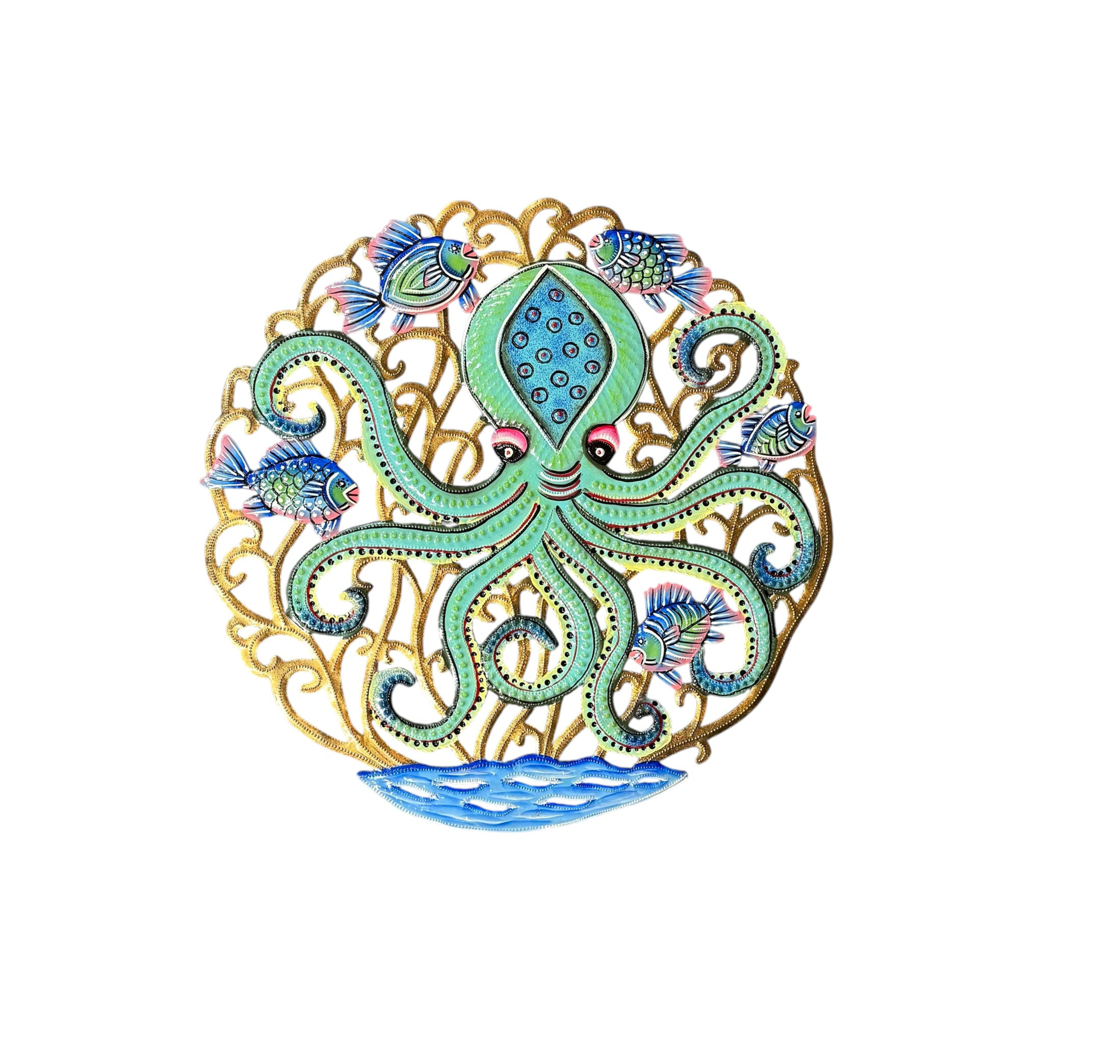 Octopus With Fish Friends
