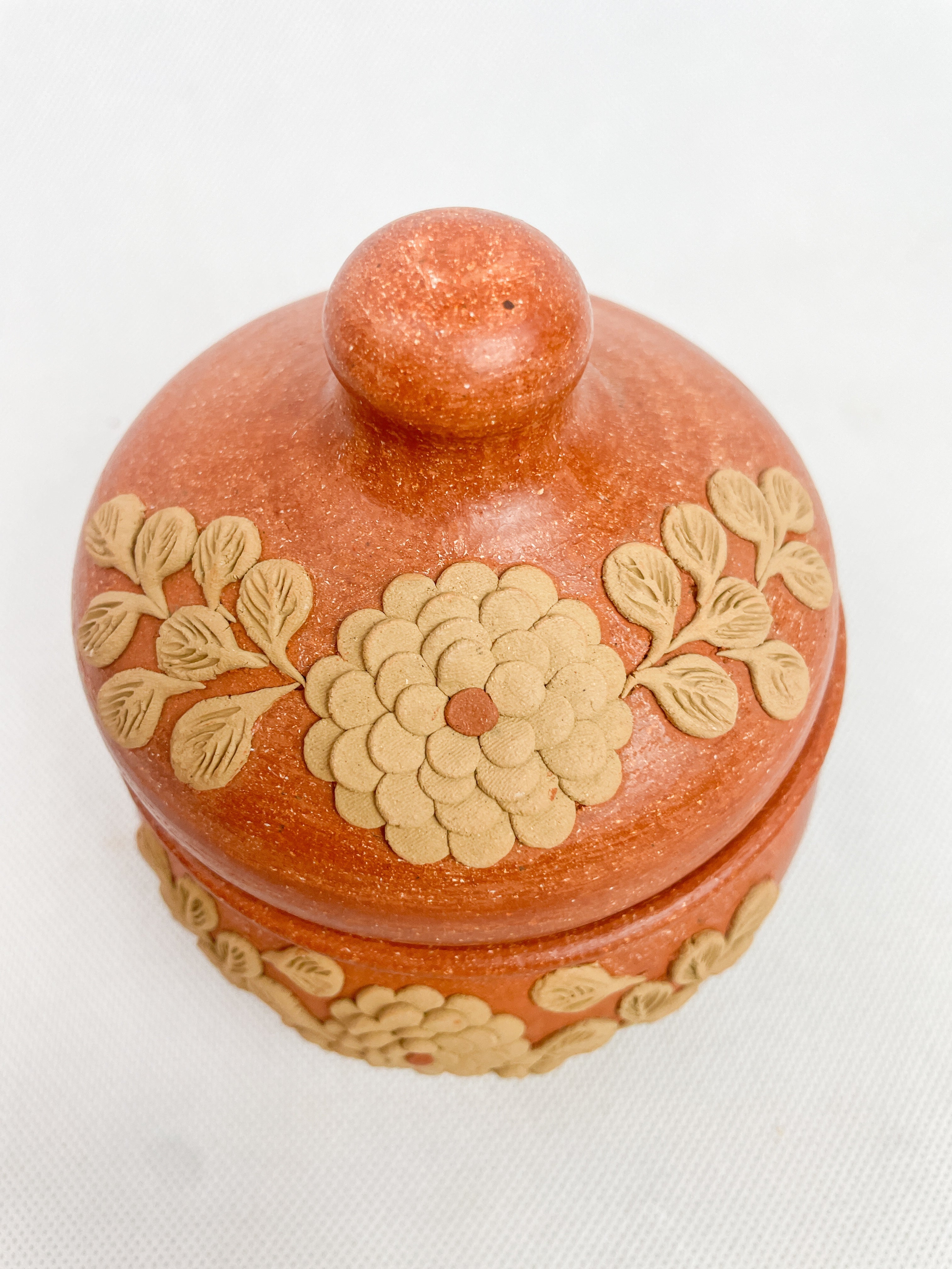 Velasco Oaxaca Red Clay Sugar Bowl - Azucarera Barro