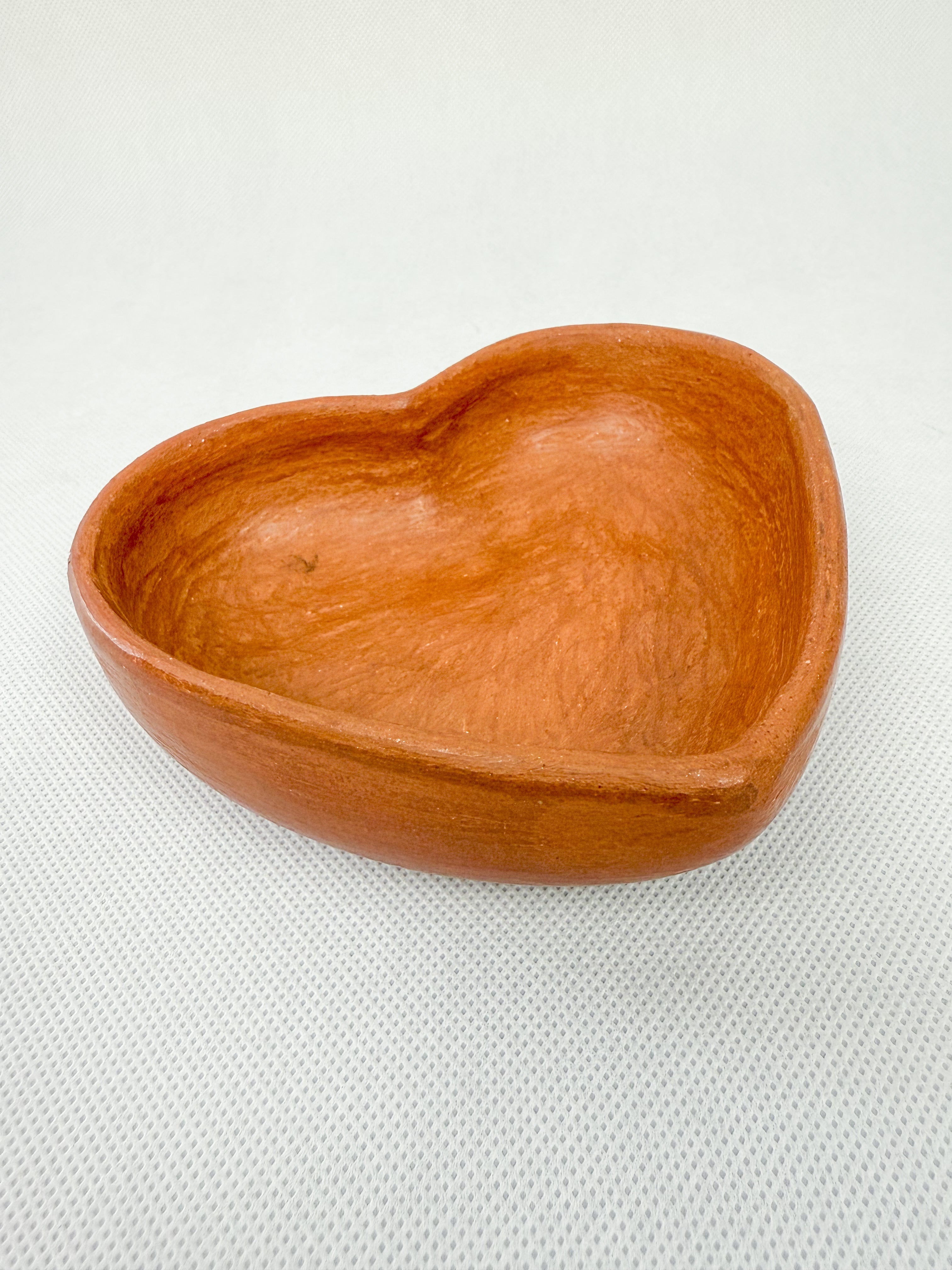 Oaxaca Red Clay Heart Bowls - Corazon Tazones Barro