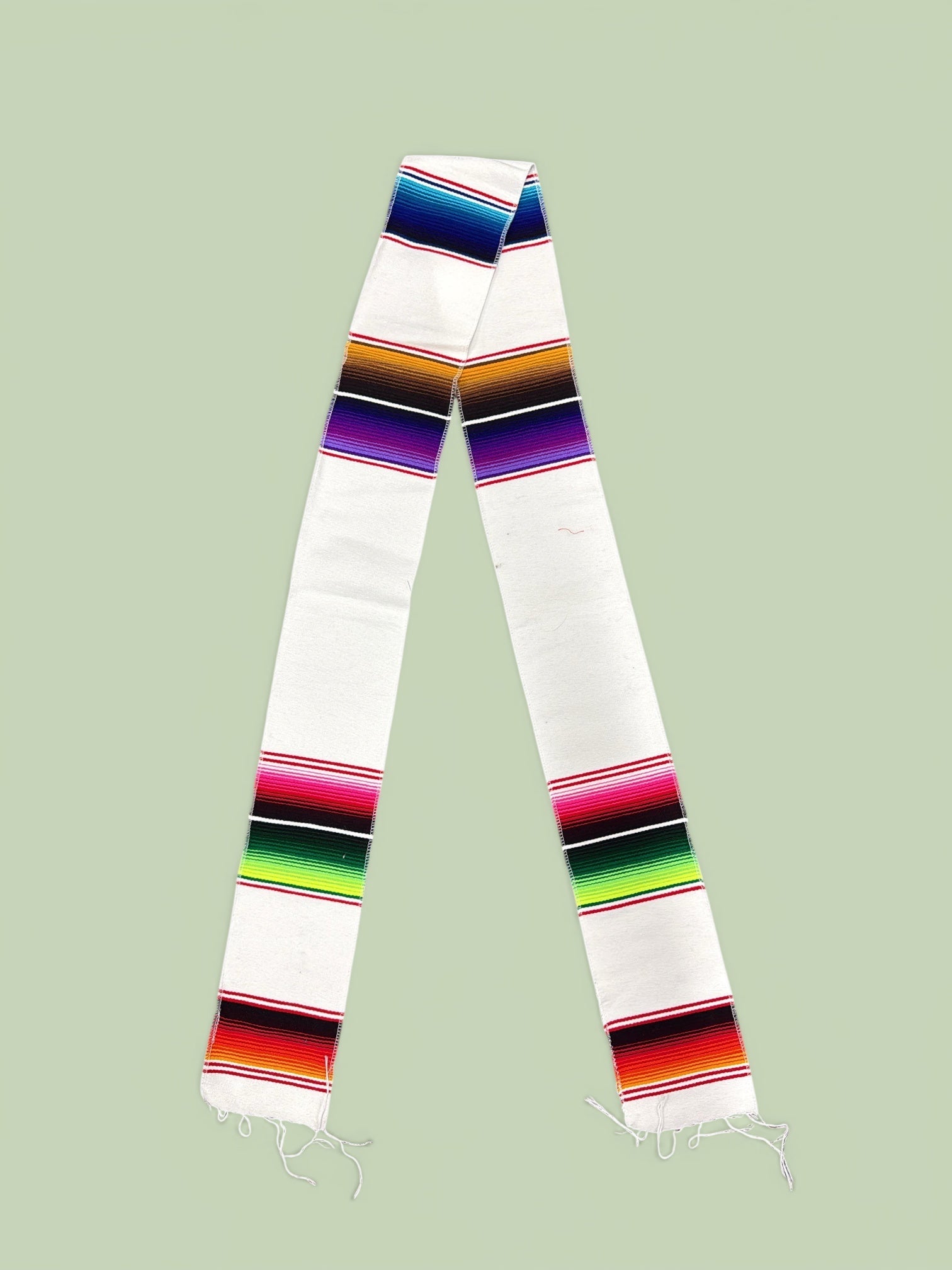 Serape Grad Stole Scarf Belt