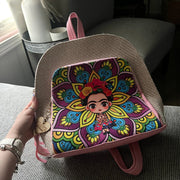 Frida Kahlo Pink Artisan Back Pack
