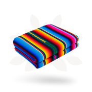 Hacienda Sarape Striped Colorful Blanket - Guatemala