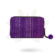 Diamond Upcycled Hmong Textile Cross-stitch Wallet - Thailand