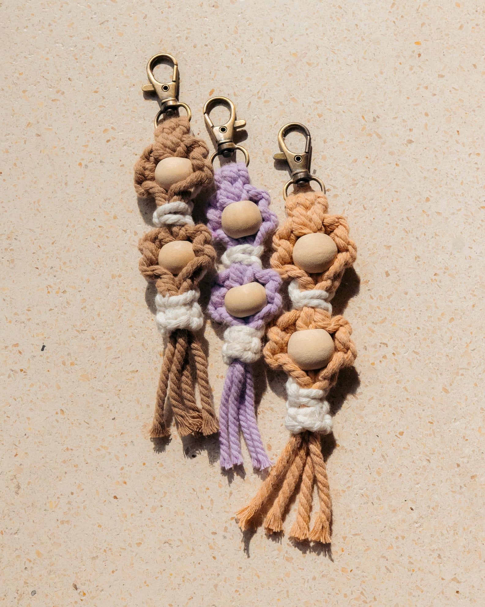 Flora Macrame Keychain