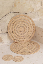 Woven Rattan Placemat Set