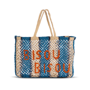 Bisou Bisou Woven Jute Tote