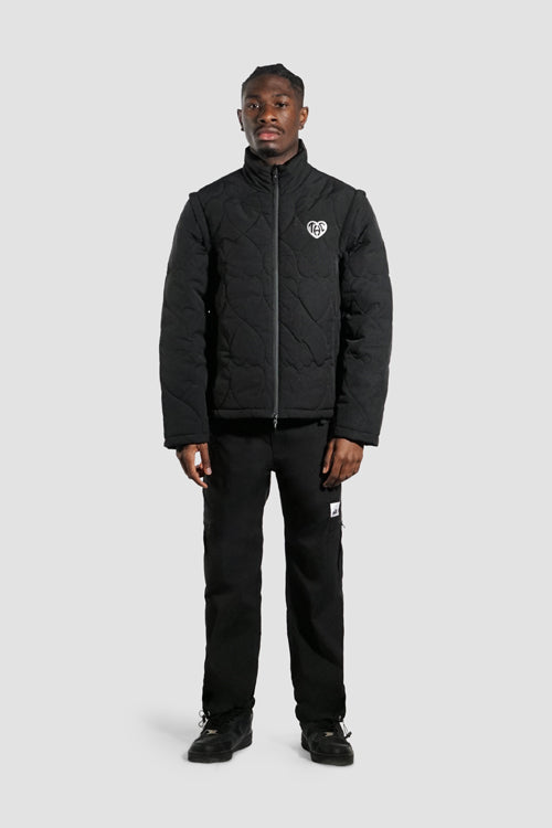 White Lines Waterproof Puffer Jacket