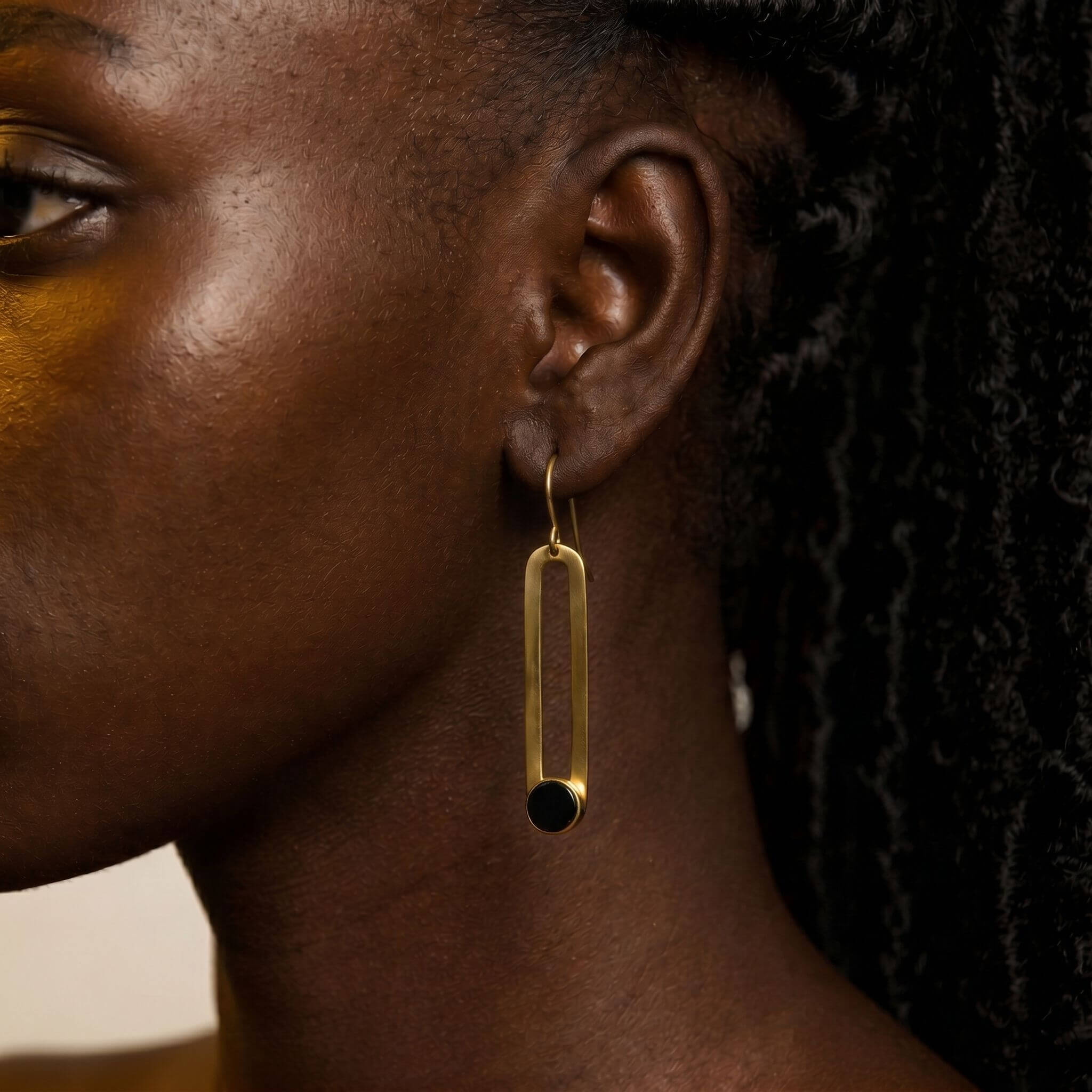 Lila Crosby Drop Hoops Earring