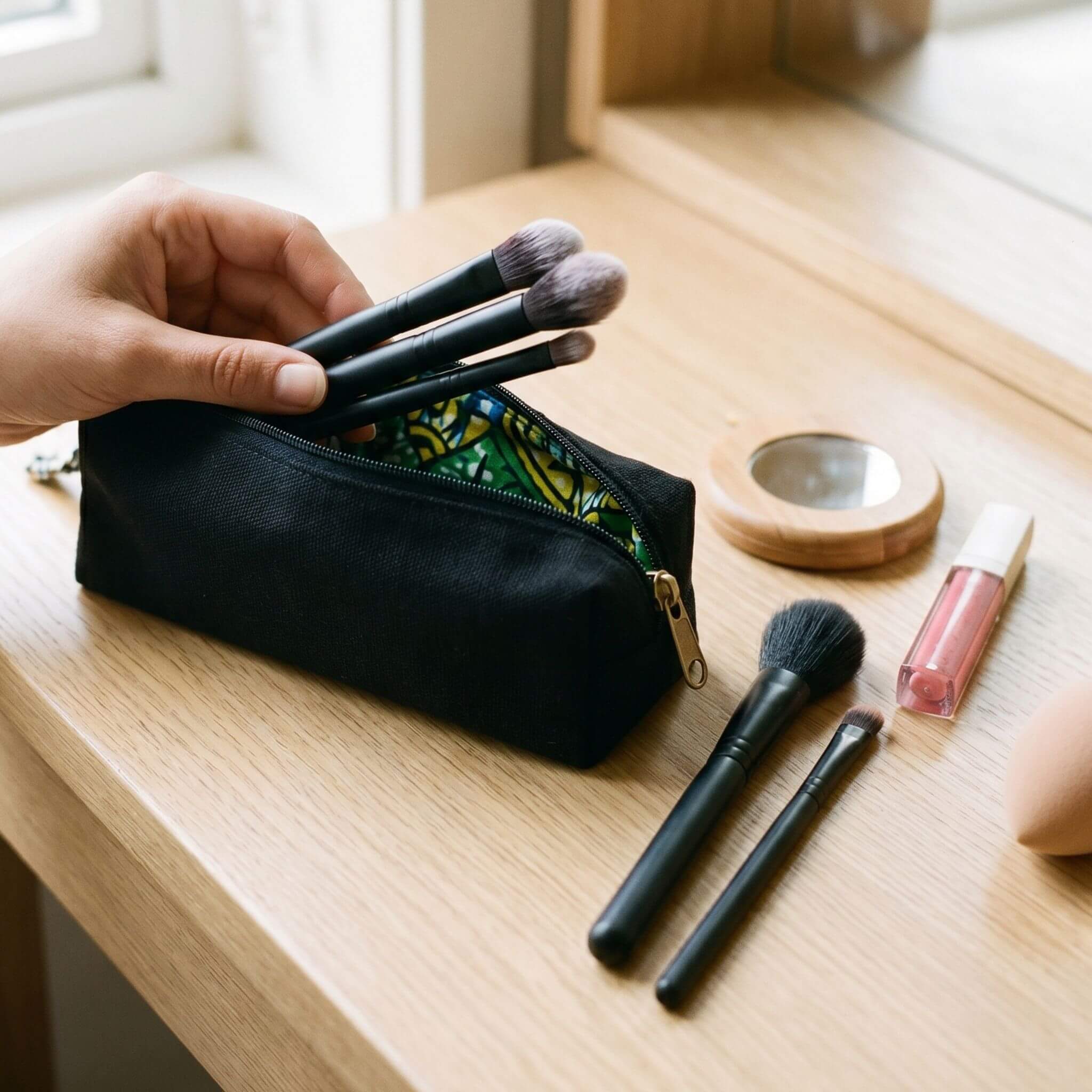Pencil Pouch Zipper Bag – Fair Trade Cotton Canvas Pencil Case