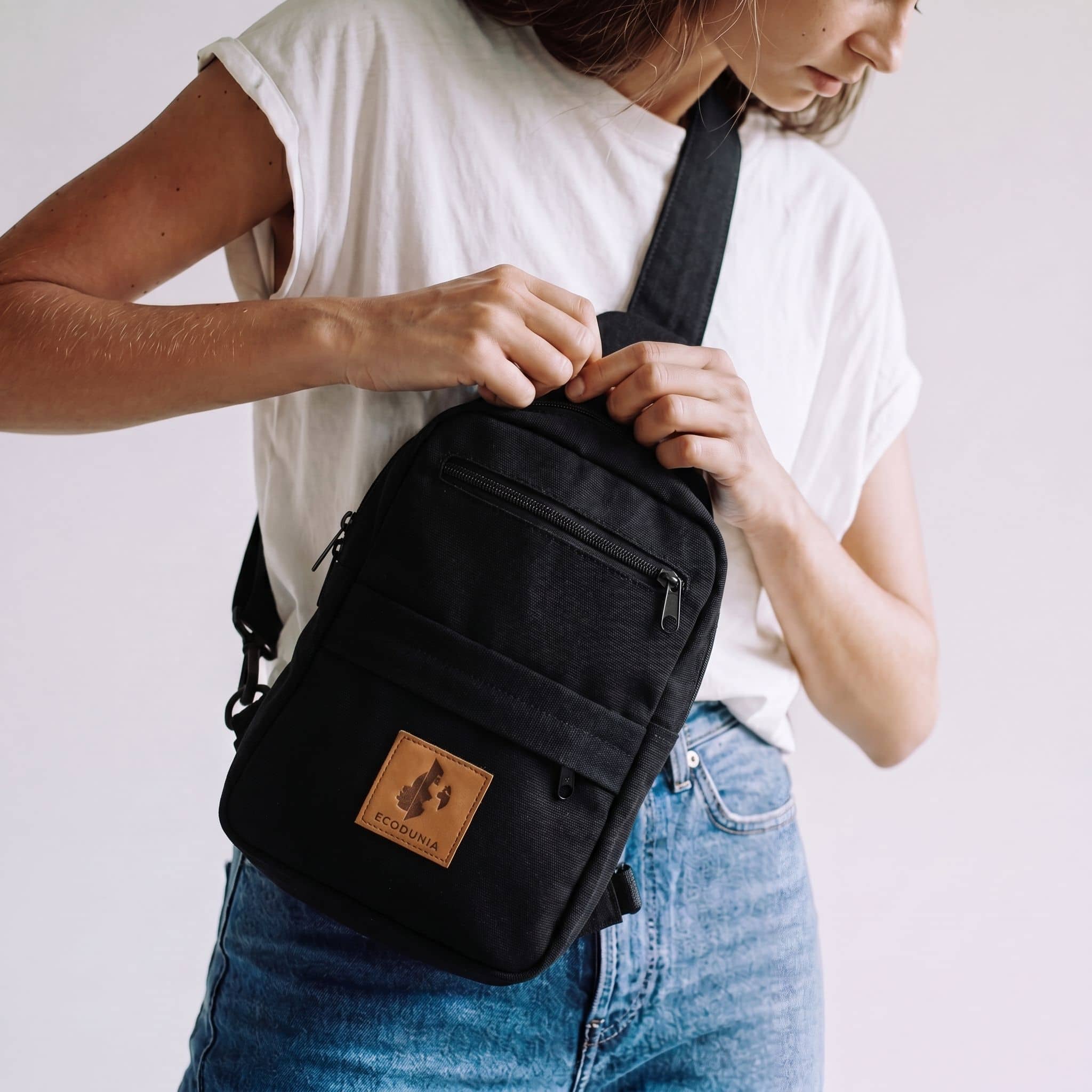 Large Canvas Crossbody Sling Bags |  Umoja