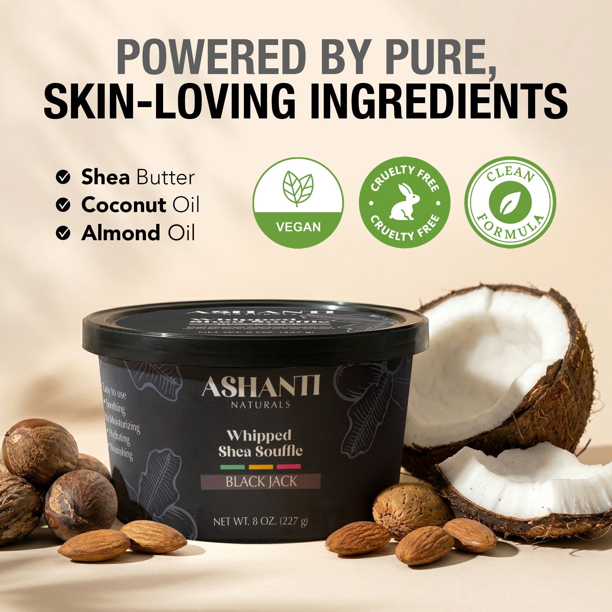 ASHANTI NATURALS Shea Souffle BlackJack