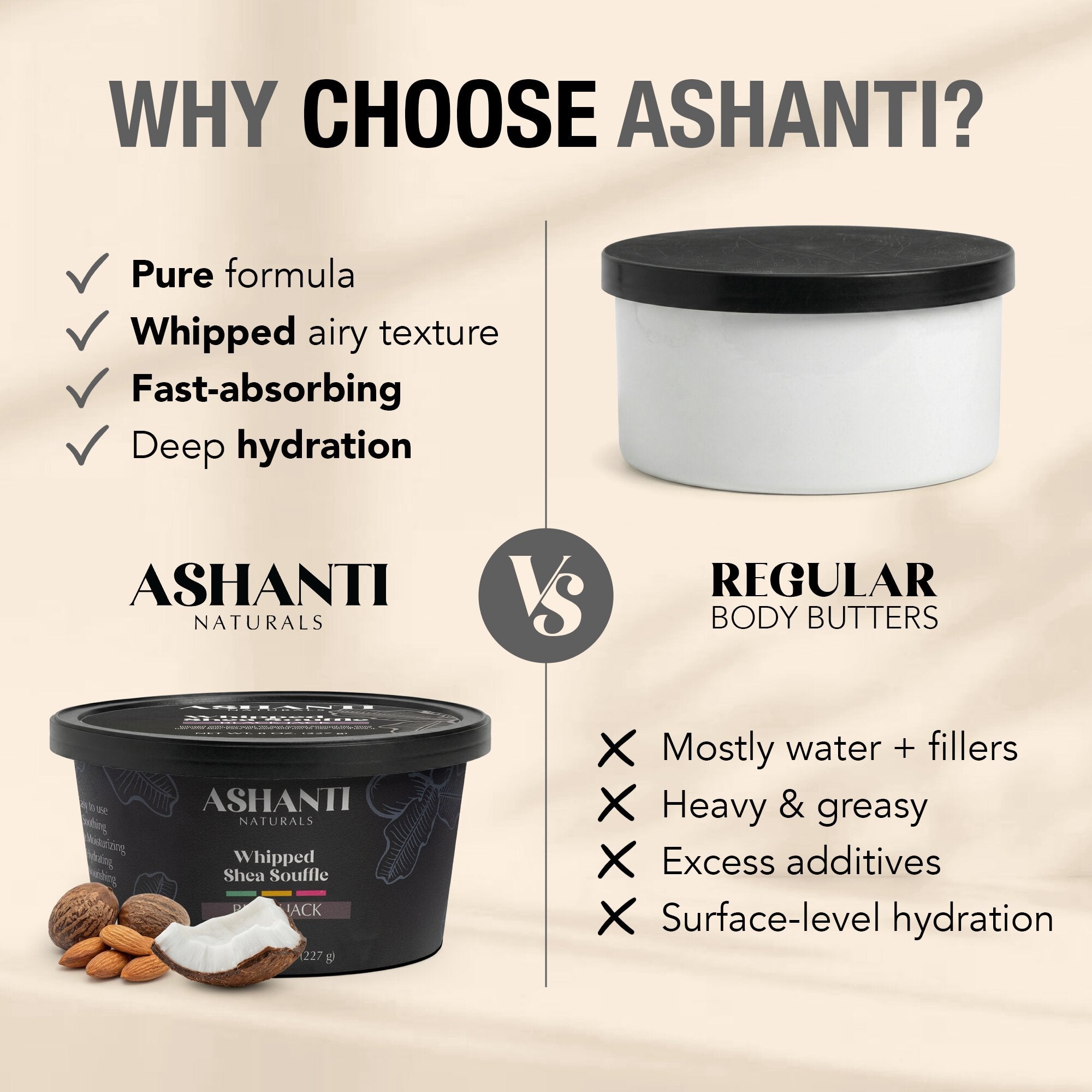 ASHANTI NATURALS Shea Souffle BlackJack