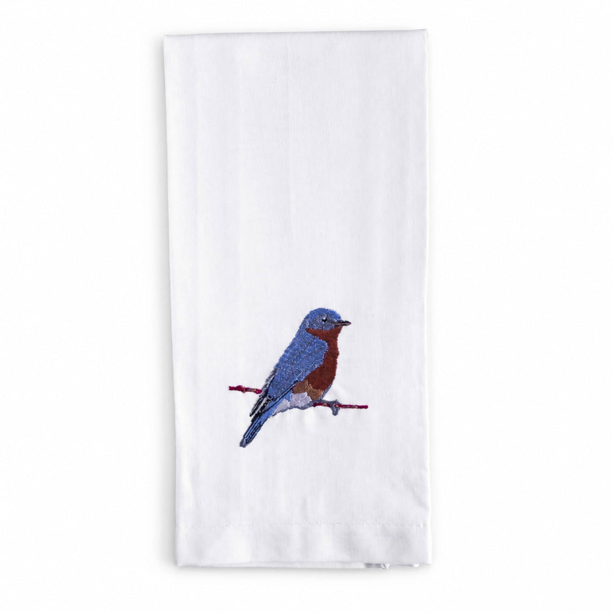 100% Cotton Tea Towels with Bird Embroidery - Kitchen Towels