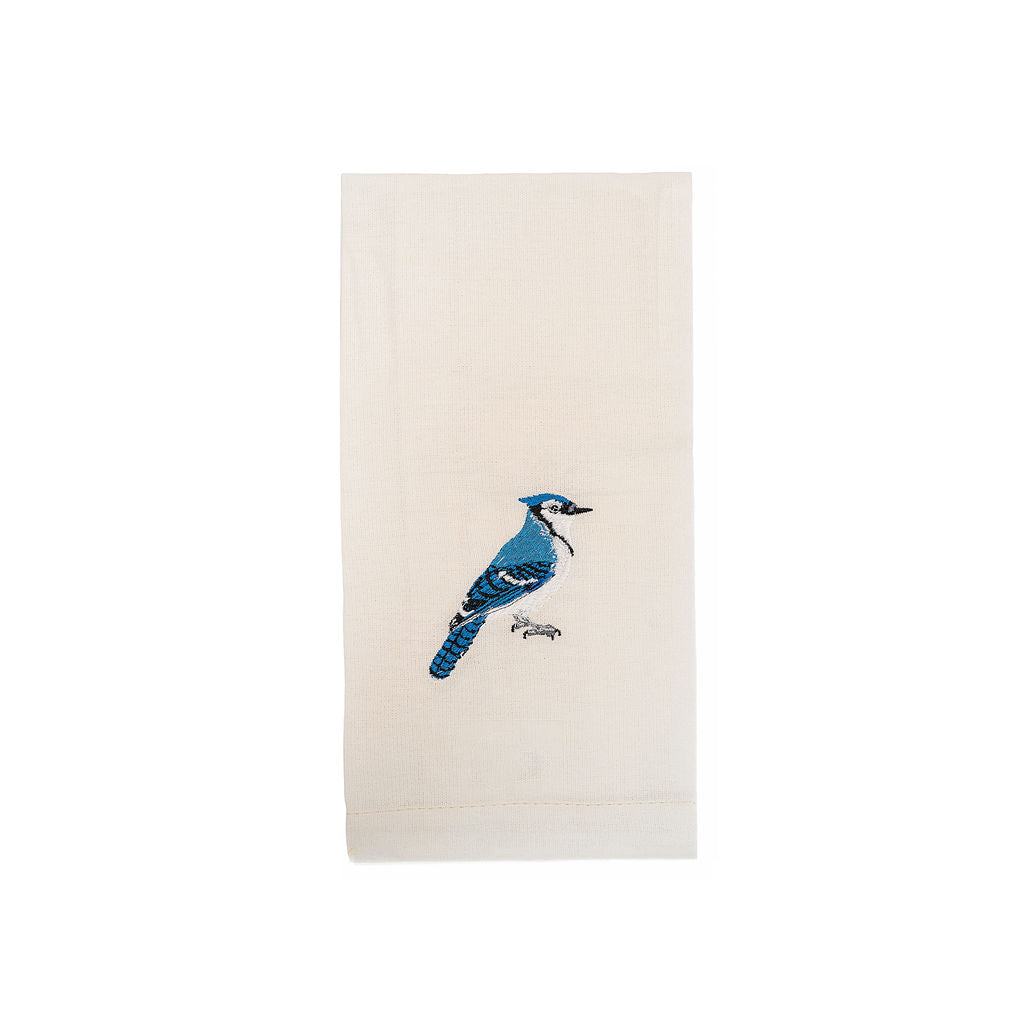 100% Cotton Tea Towels with Bird Embroidery - Kitchen Towels