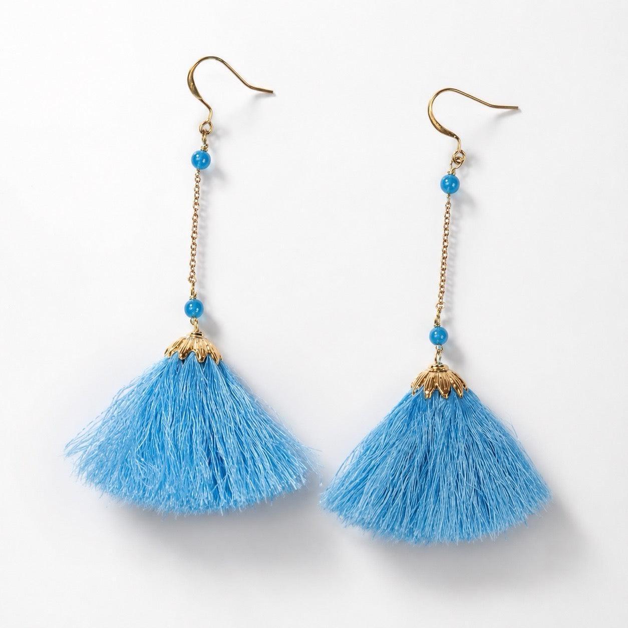 Dangling Tassel Earrings - Thailand