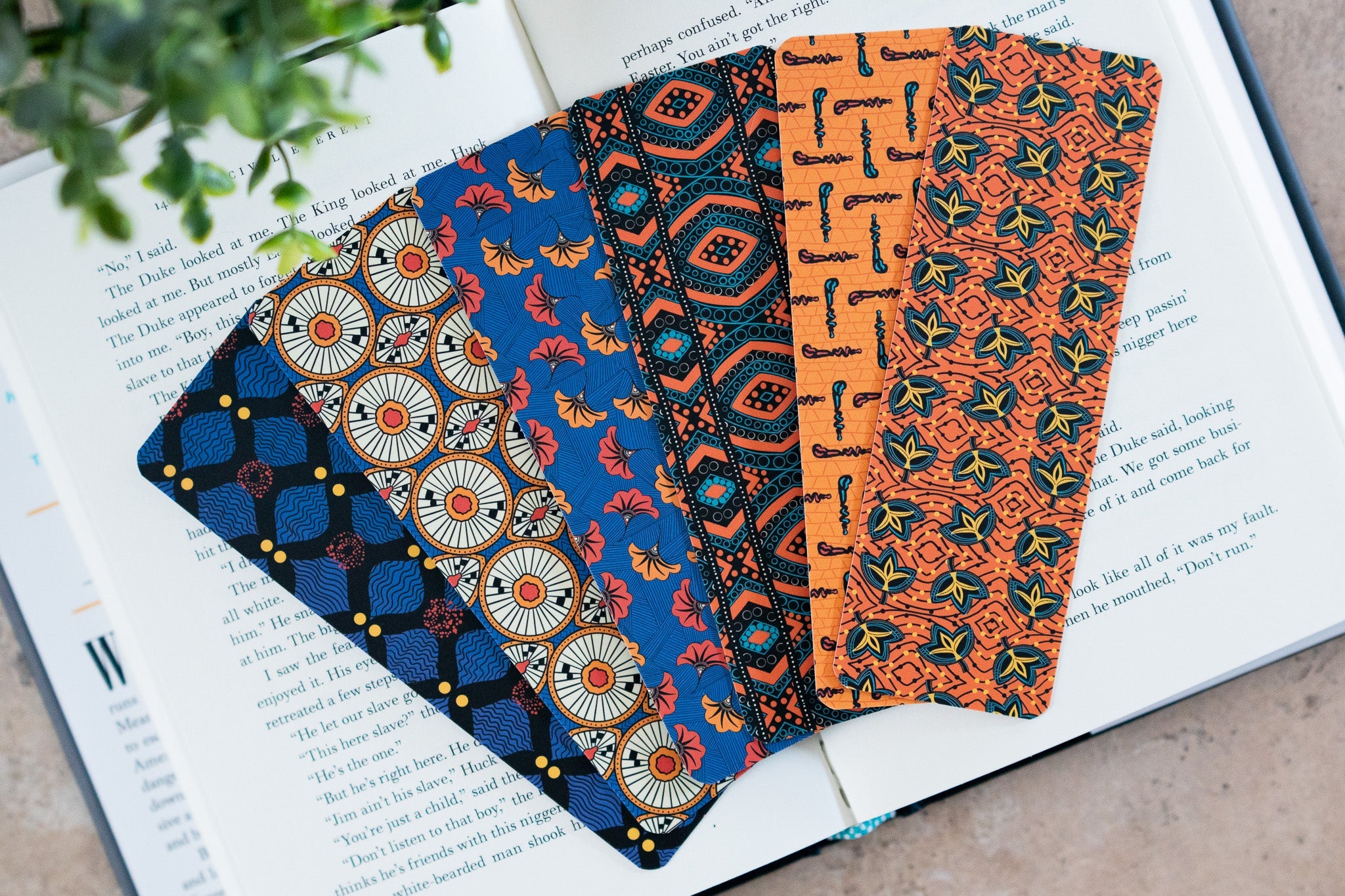 African Print Bookmark - Diamonds (Ankara)