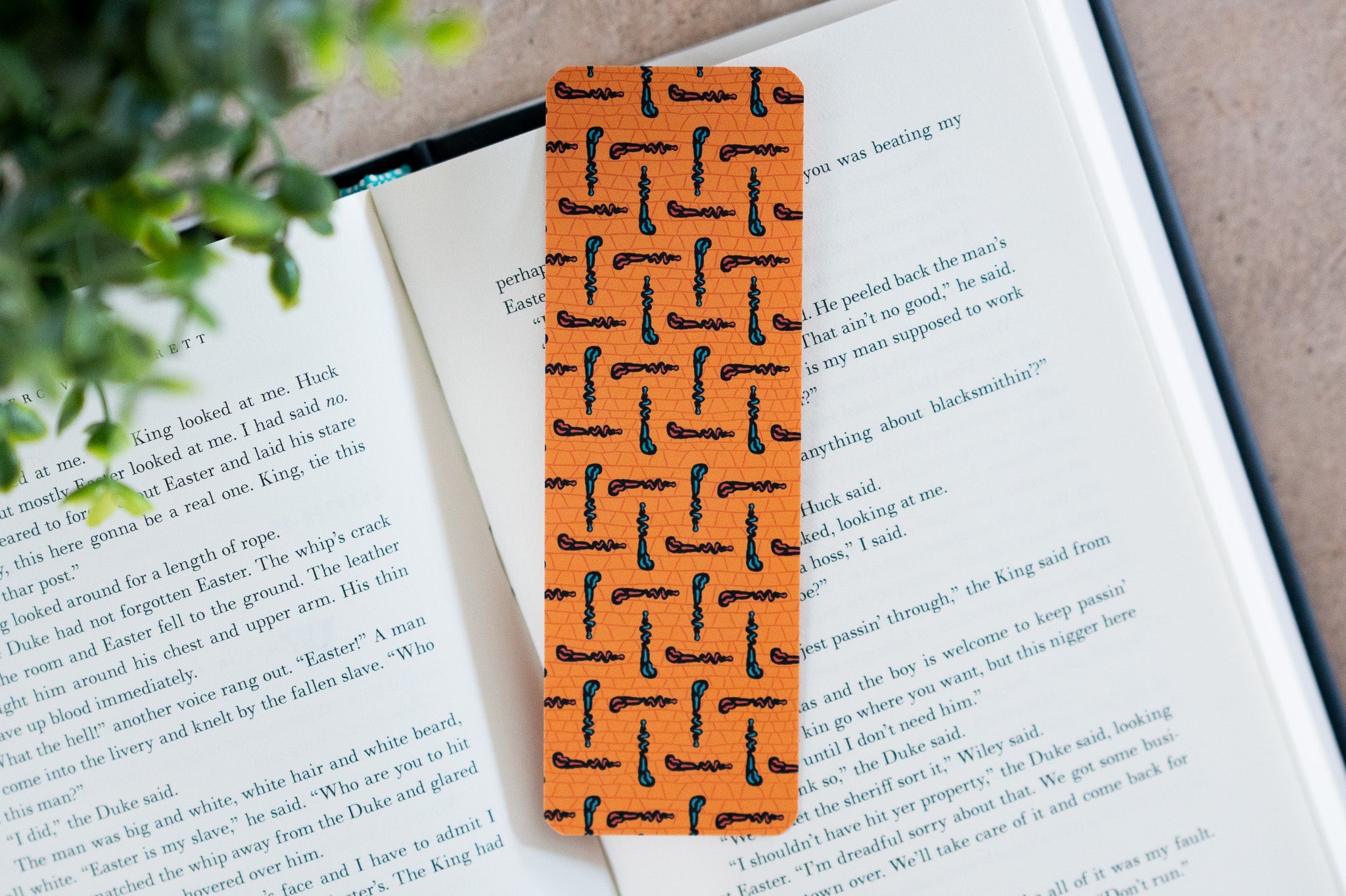 African Print Bookmark - Walking Sticks (Ankara)